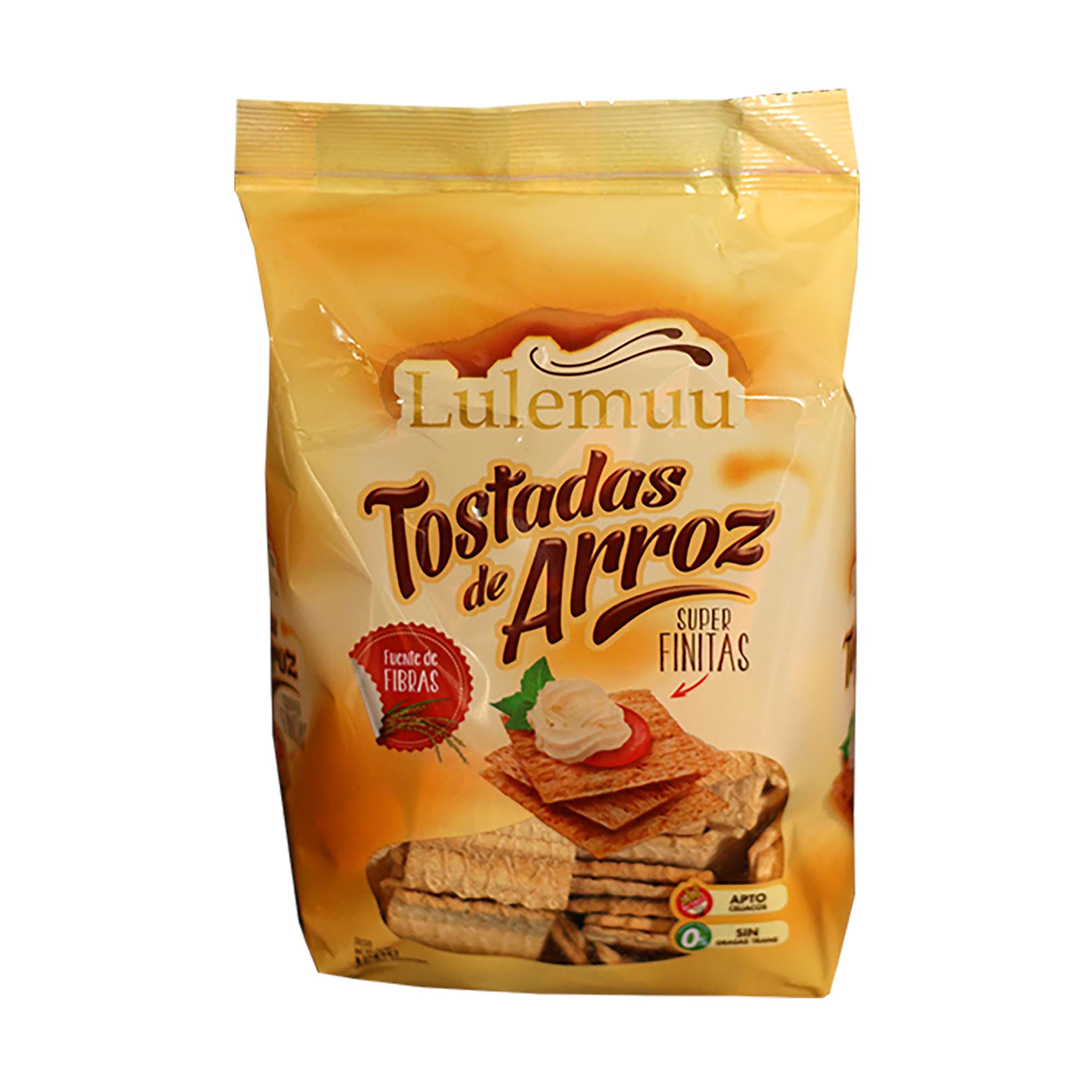 Tostadas de arroz Lulemuu con sal 120 g. sin TACC