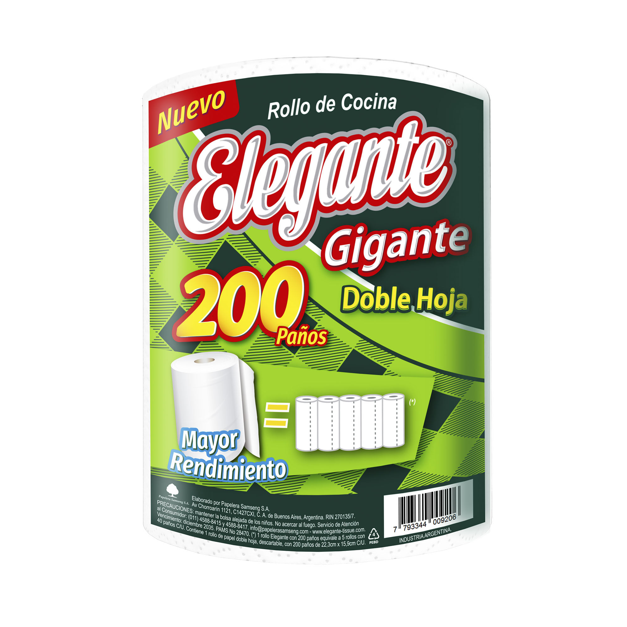Rollo De Cocina Elegante 200paños