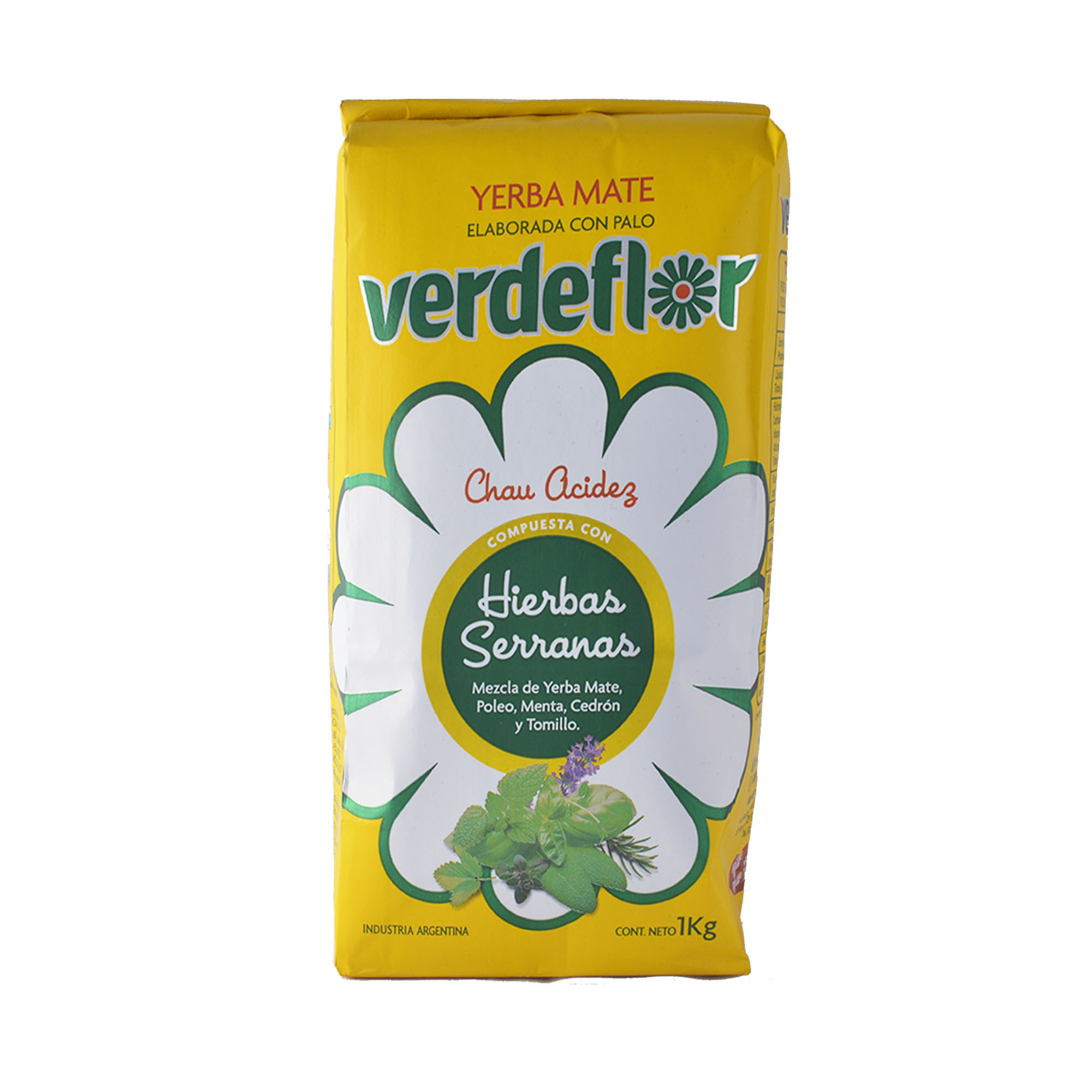 Yerba Mate Compuesta Verde Flor Hierbas 1 Kg