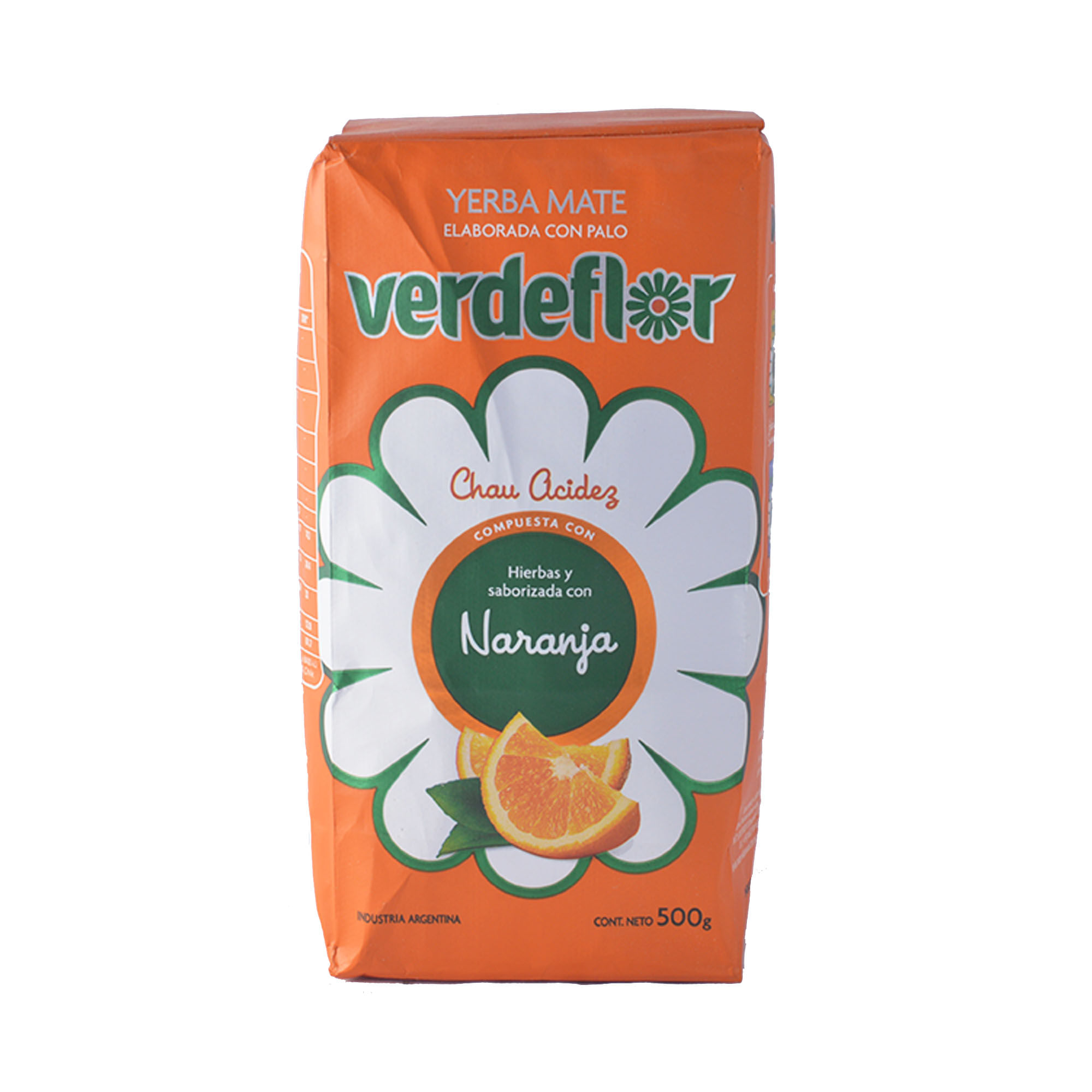 Yerba Mate Compuesta Verdeflor Con Naranja X 500 Gr