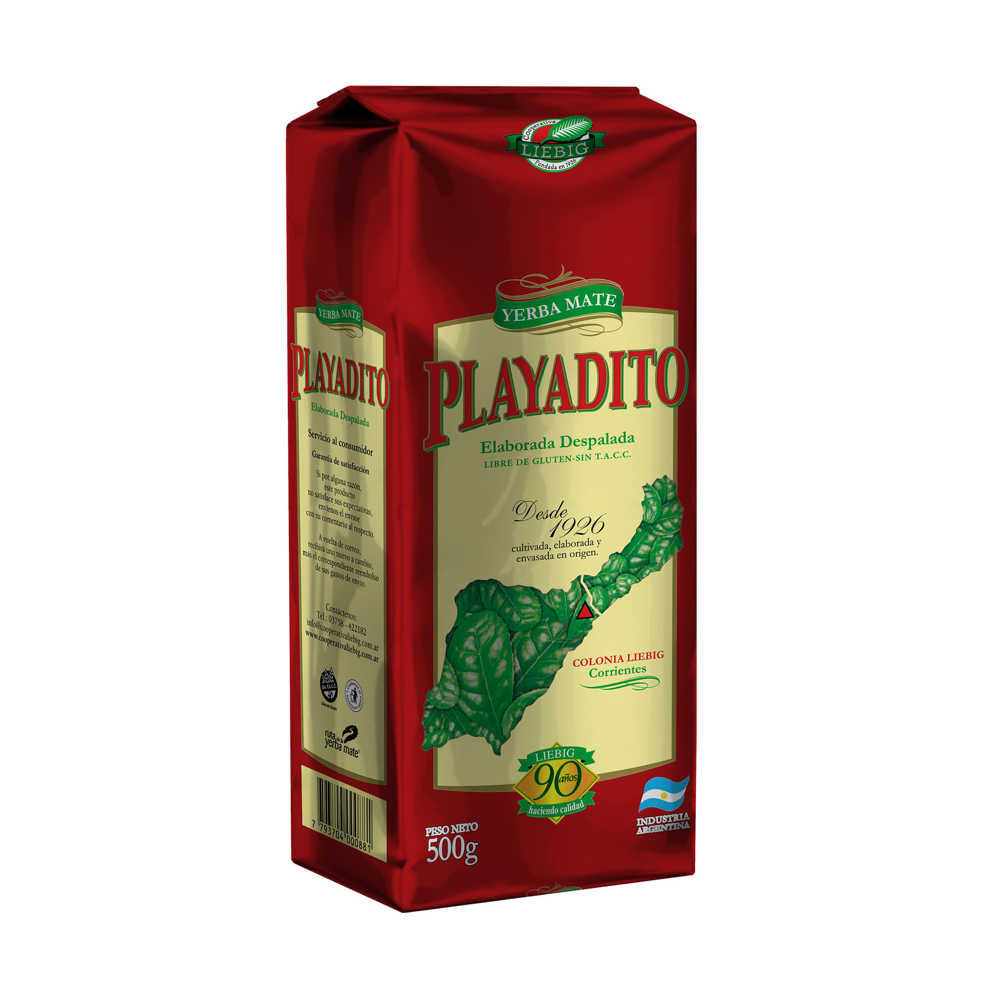 Yerba Mate Playadito Sin Palo X 500g