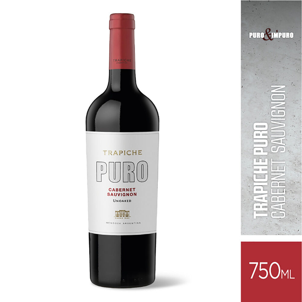 Vino tinto Cabernet Sauvignon Puro 750 ml