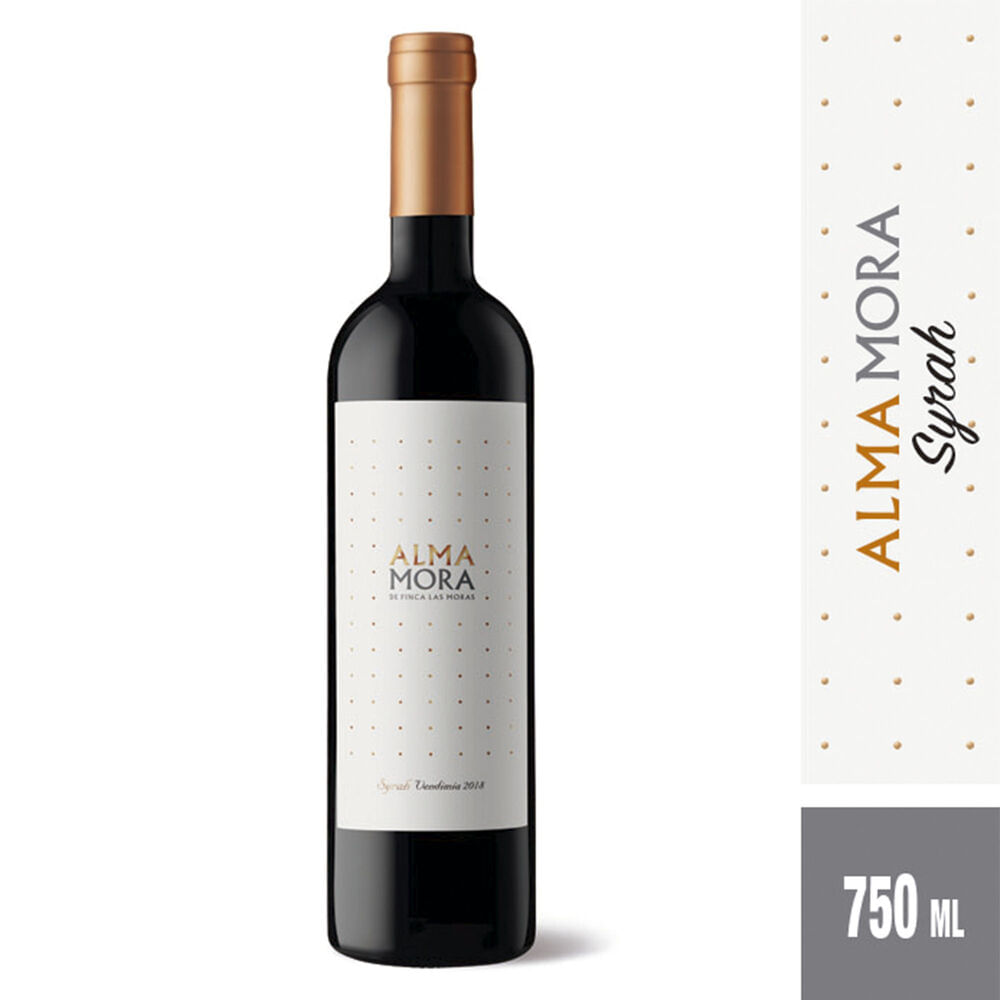 Vino tinto Syrah Alma Mora 750 ml