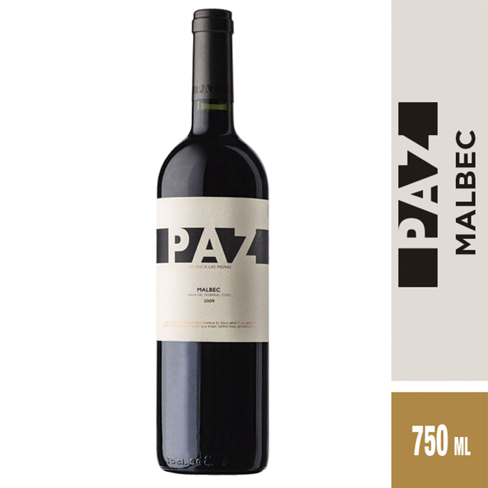 Vino tinto Malbec Paz 750 ml