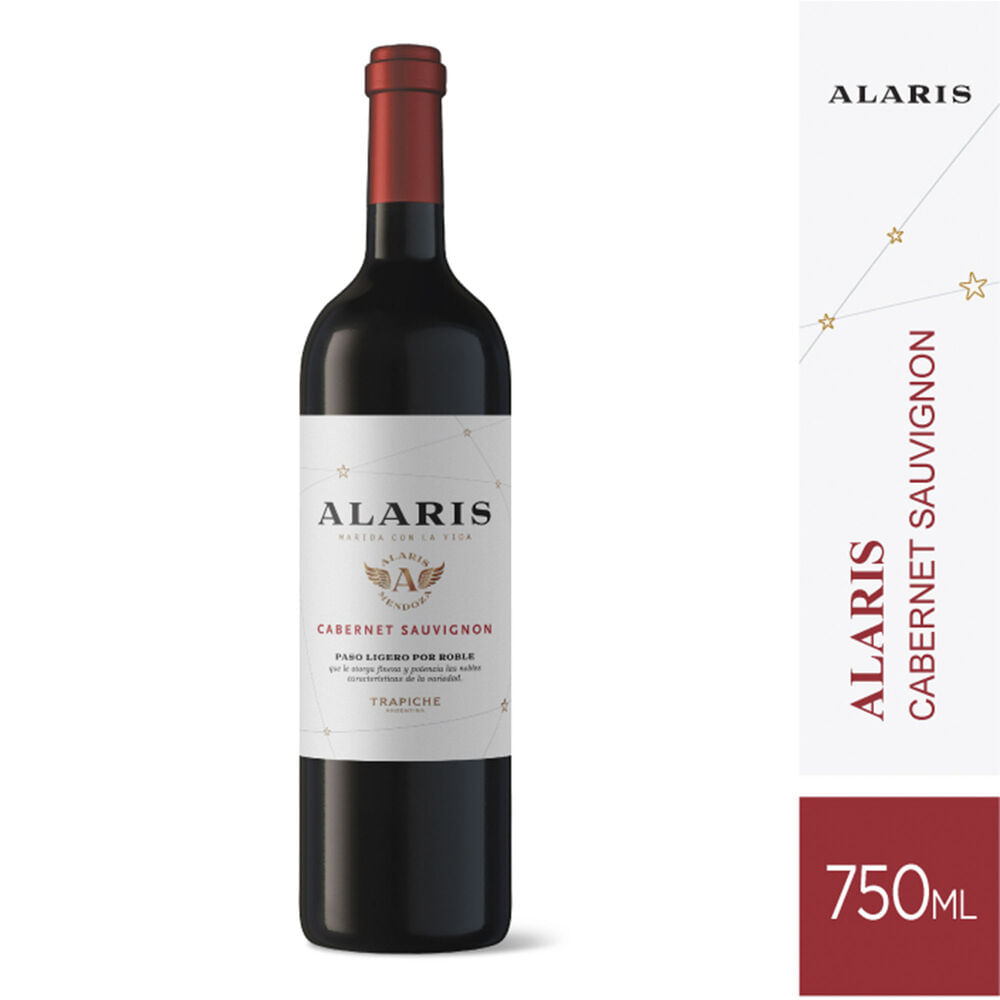 Vino tinto Cabernet Sauvignon Alaris 750 ml