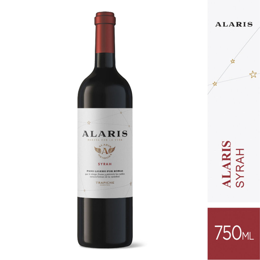 Vino tinto Syrah Alaris 750 ml