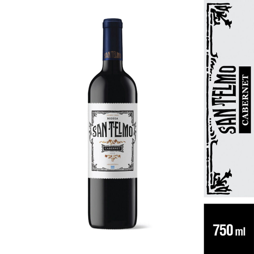 Vino tinto Cabernet Sauvignon San Telmo 750 ml
