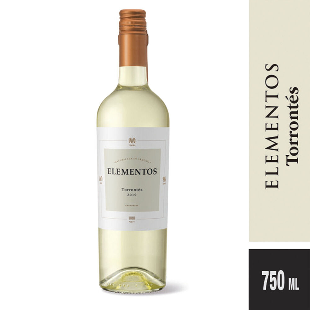 Vino blanco Torrontés Elementos 750 ml