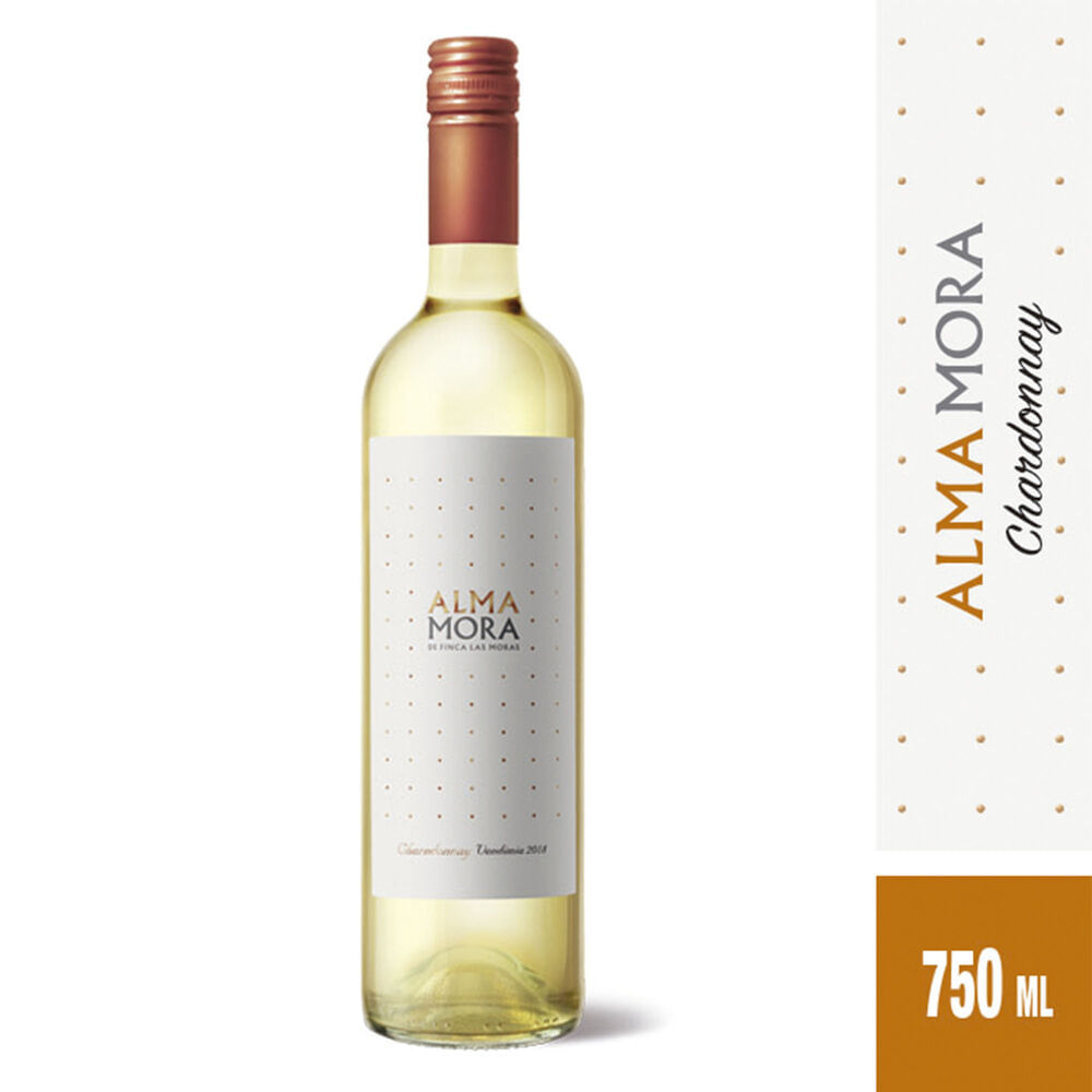 Vino blanco Chardonnay alma Mora 750 ml