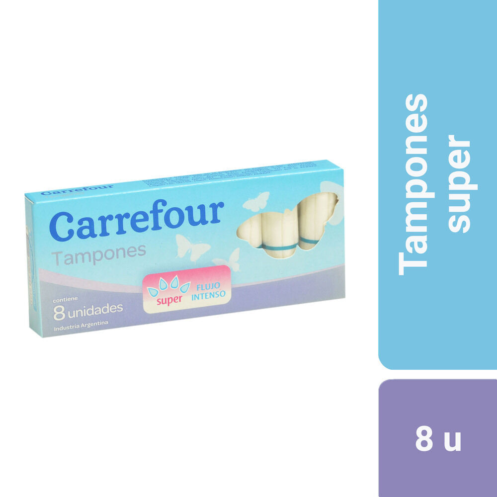 Tampones Carrefour super 8 u.