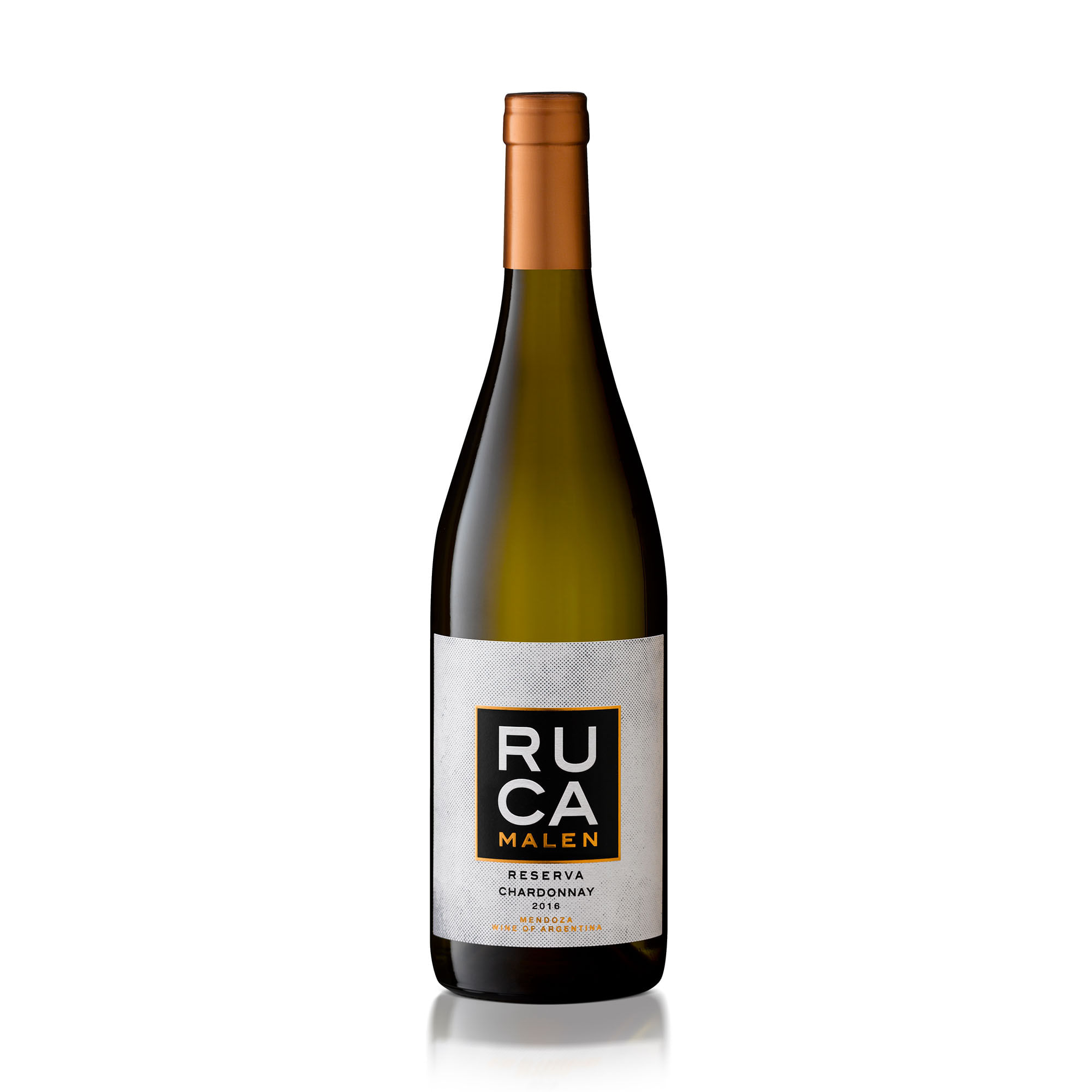 Vino blanco chardonnay reserva Ruca Malen 750 cc.