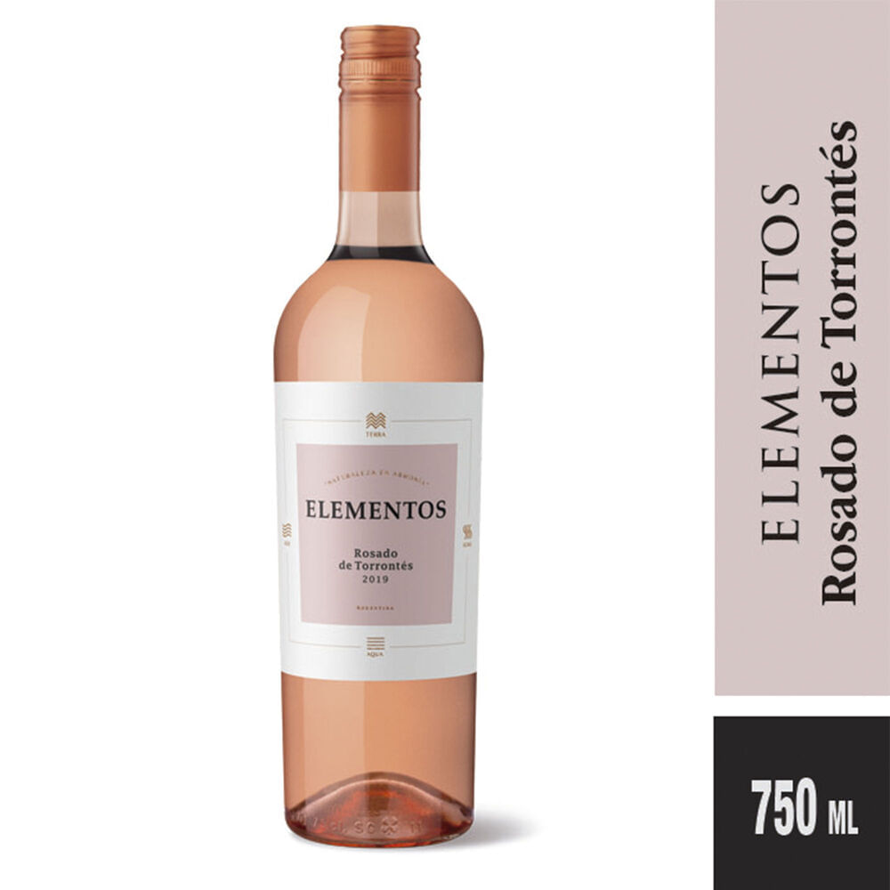 Vino tosado Torrontés Elementos 750 ml
