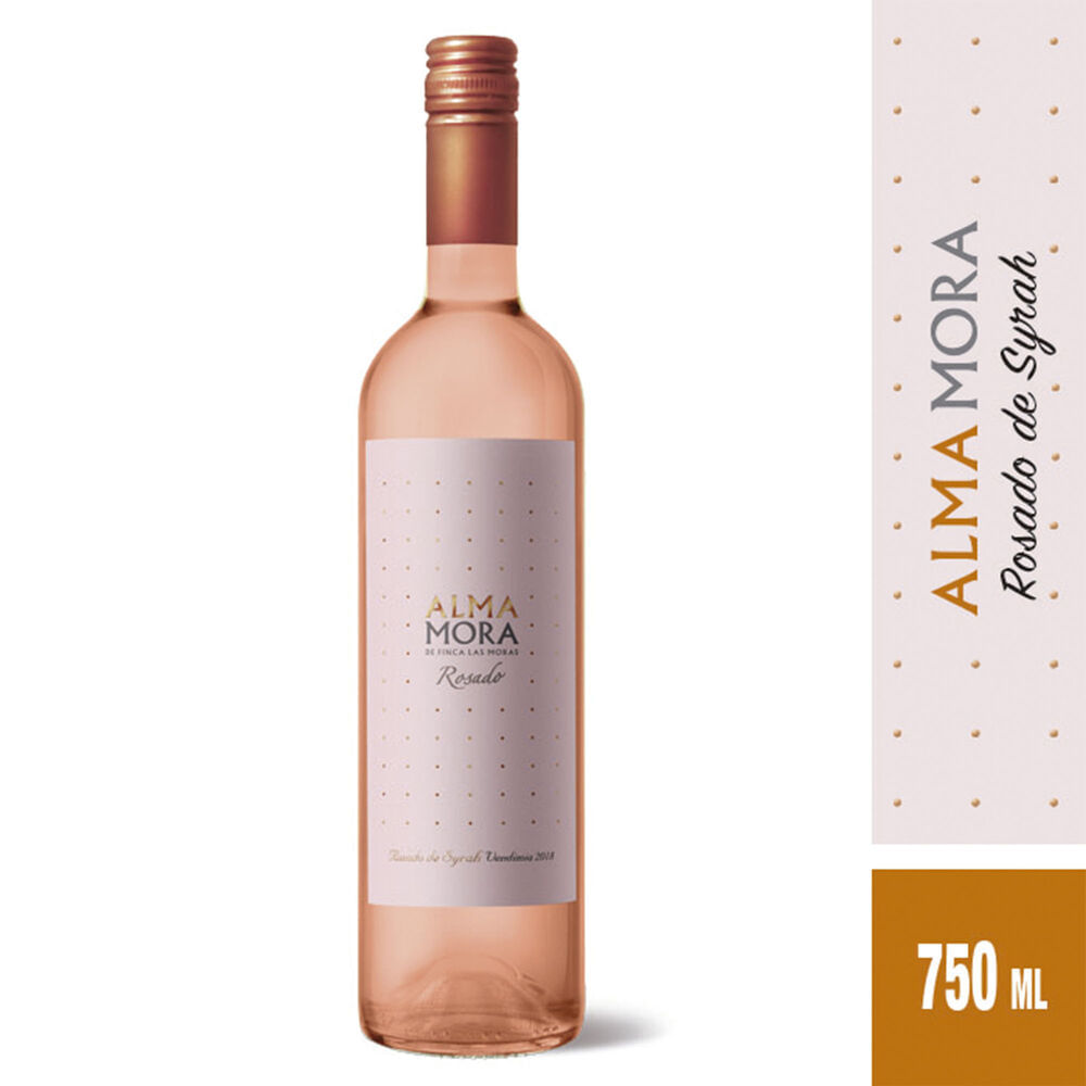 Vino rosado Syrah Alma Mora 750 ml