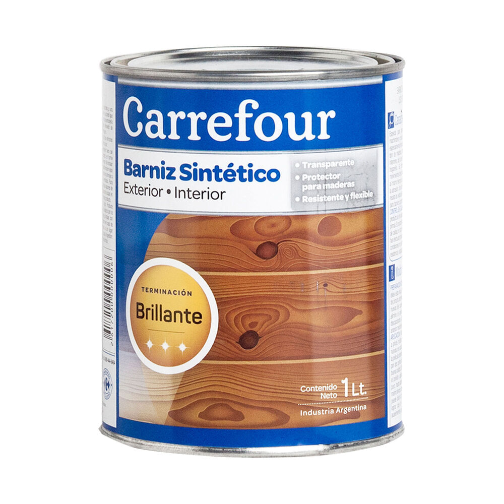 Barniz sintético Carrefour brillante 1 l.