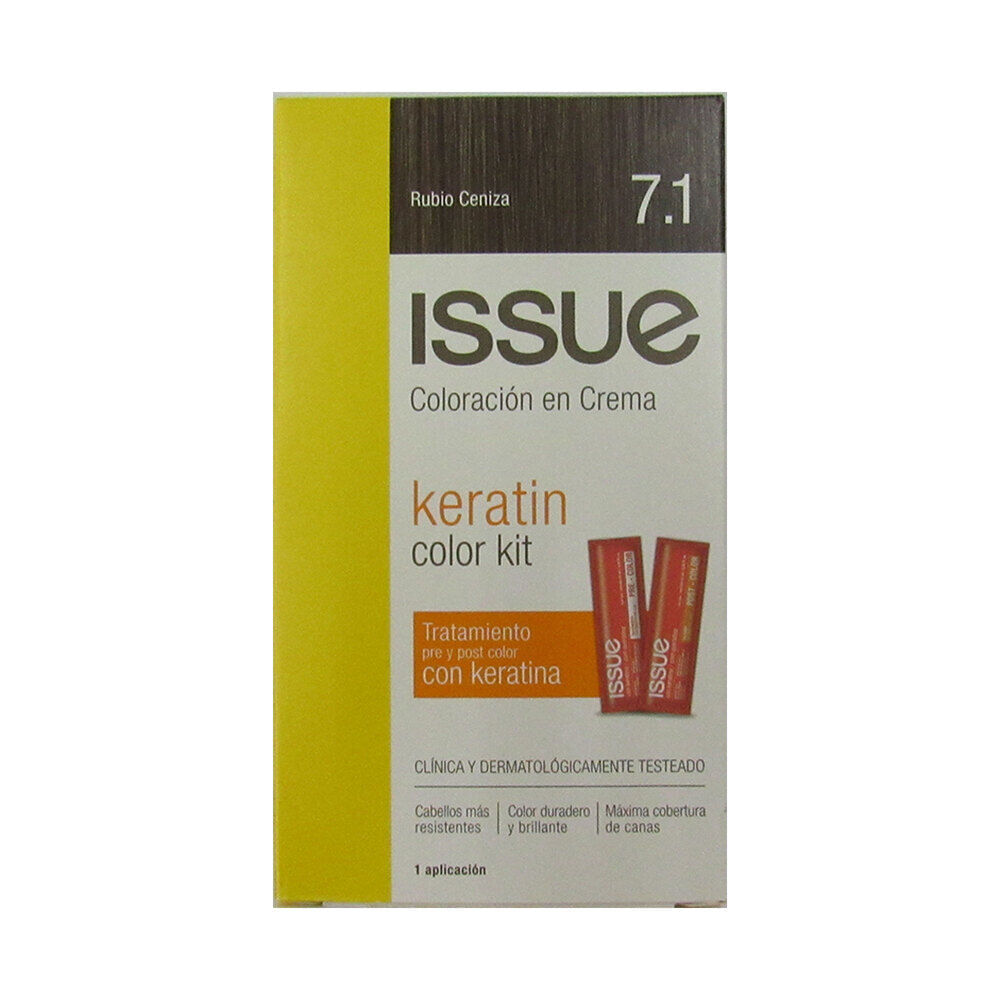 Color permanente Issue kit keratina N 7.1 x 1 uni