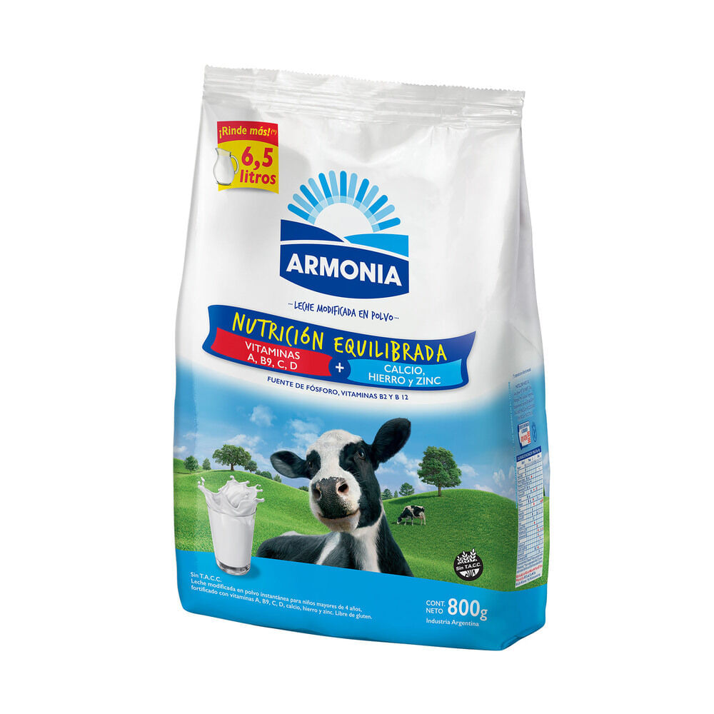 Leche En Polvo Armonia 800 G
