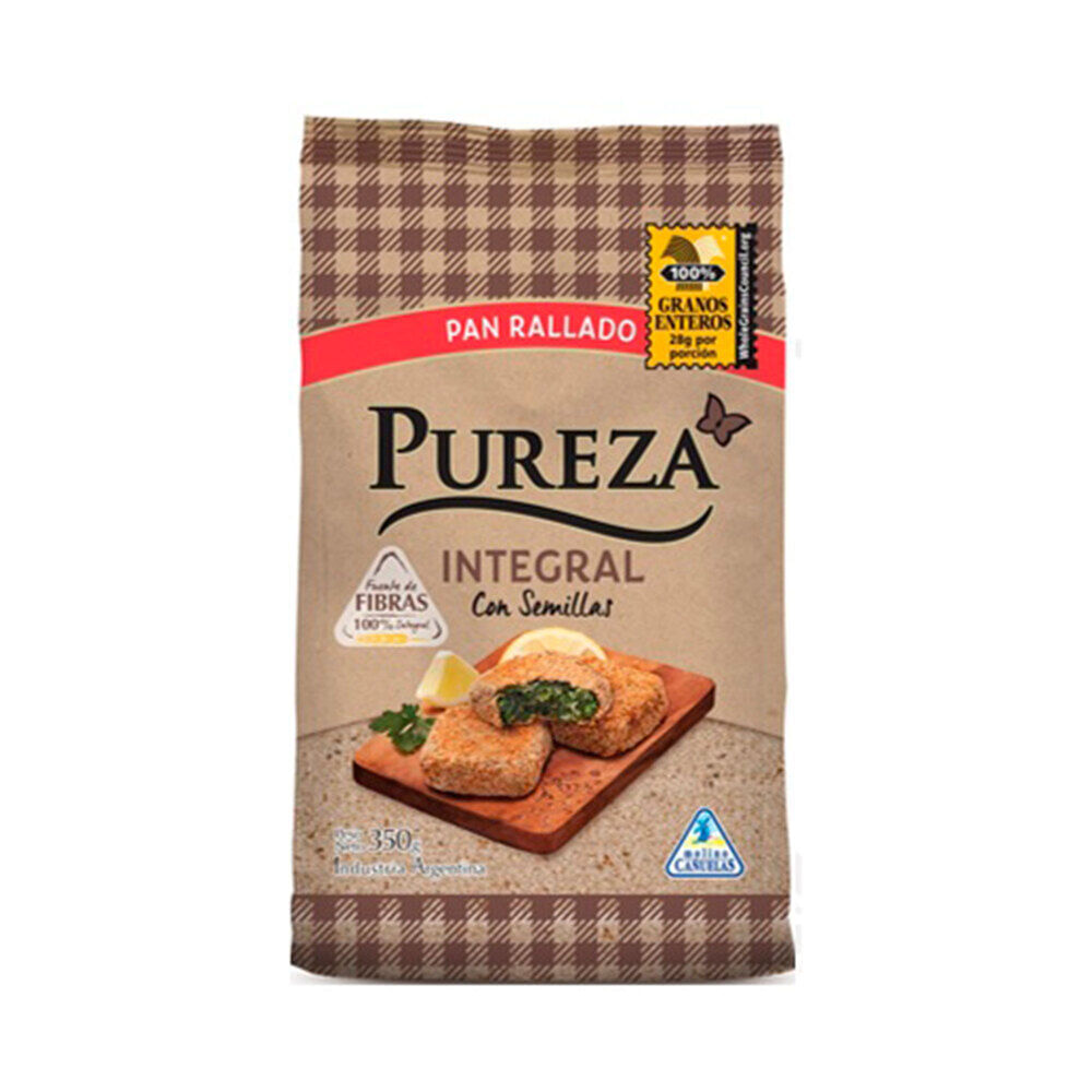 Pan rallado integral Pureza bolsa 350 g.