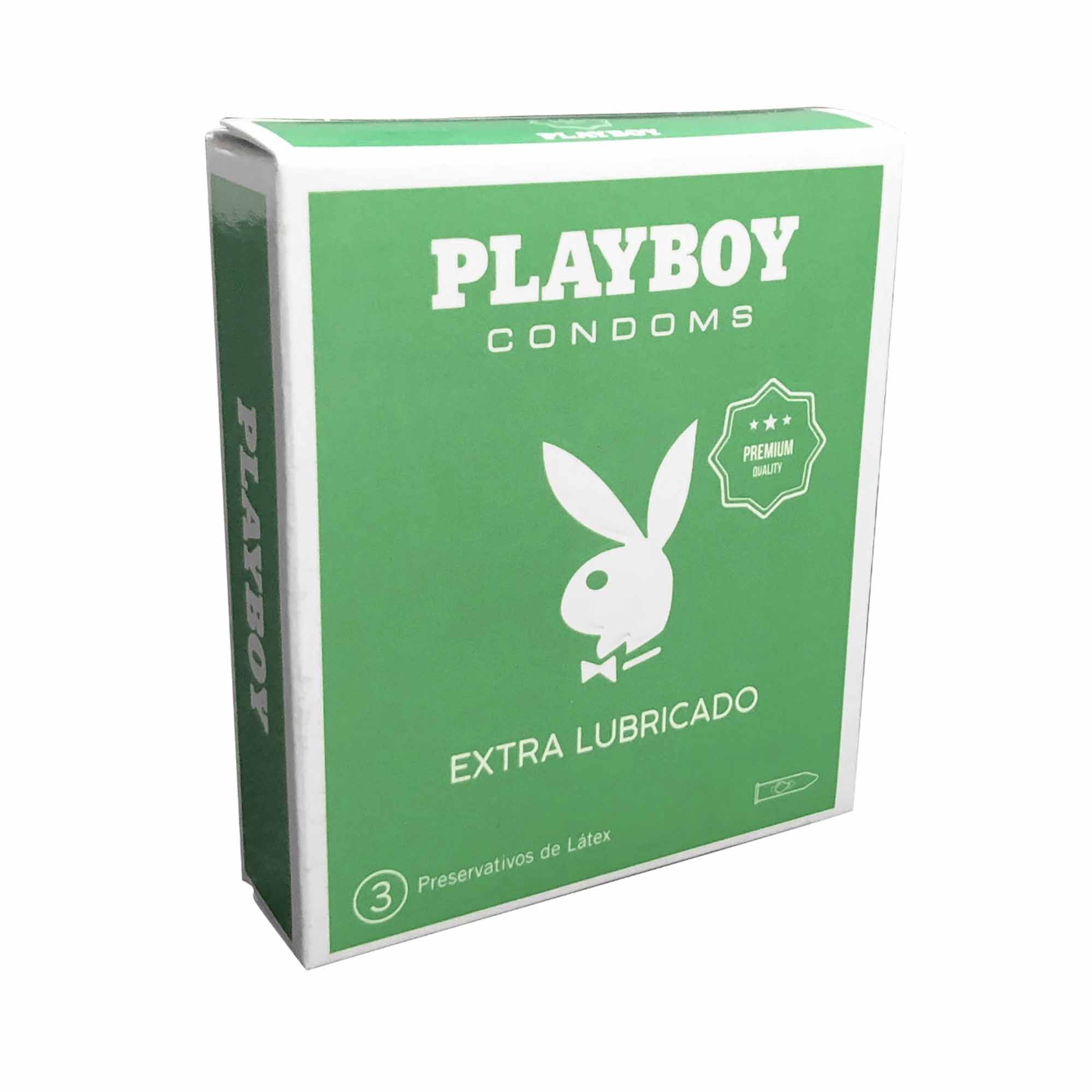 Preservativo Extra Lubricado Playboy 3un
