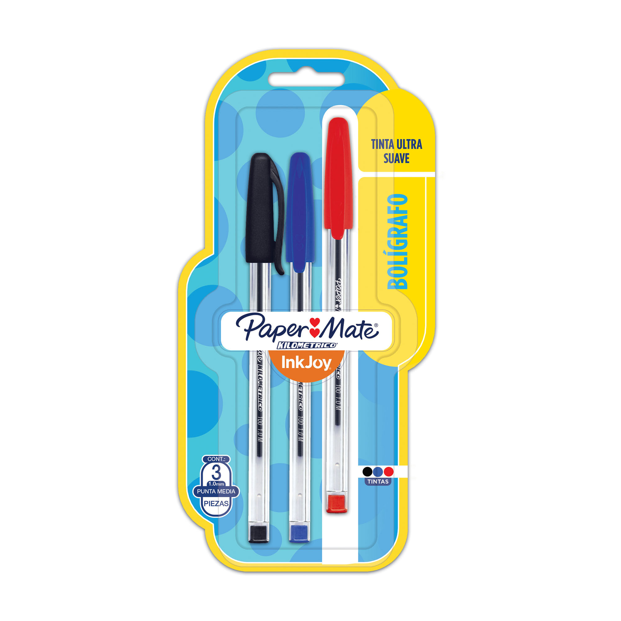 Lapicera Paper Mate KM 100 surtido 3 u.