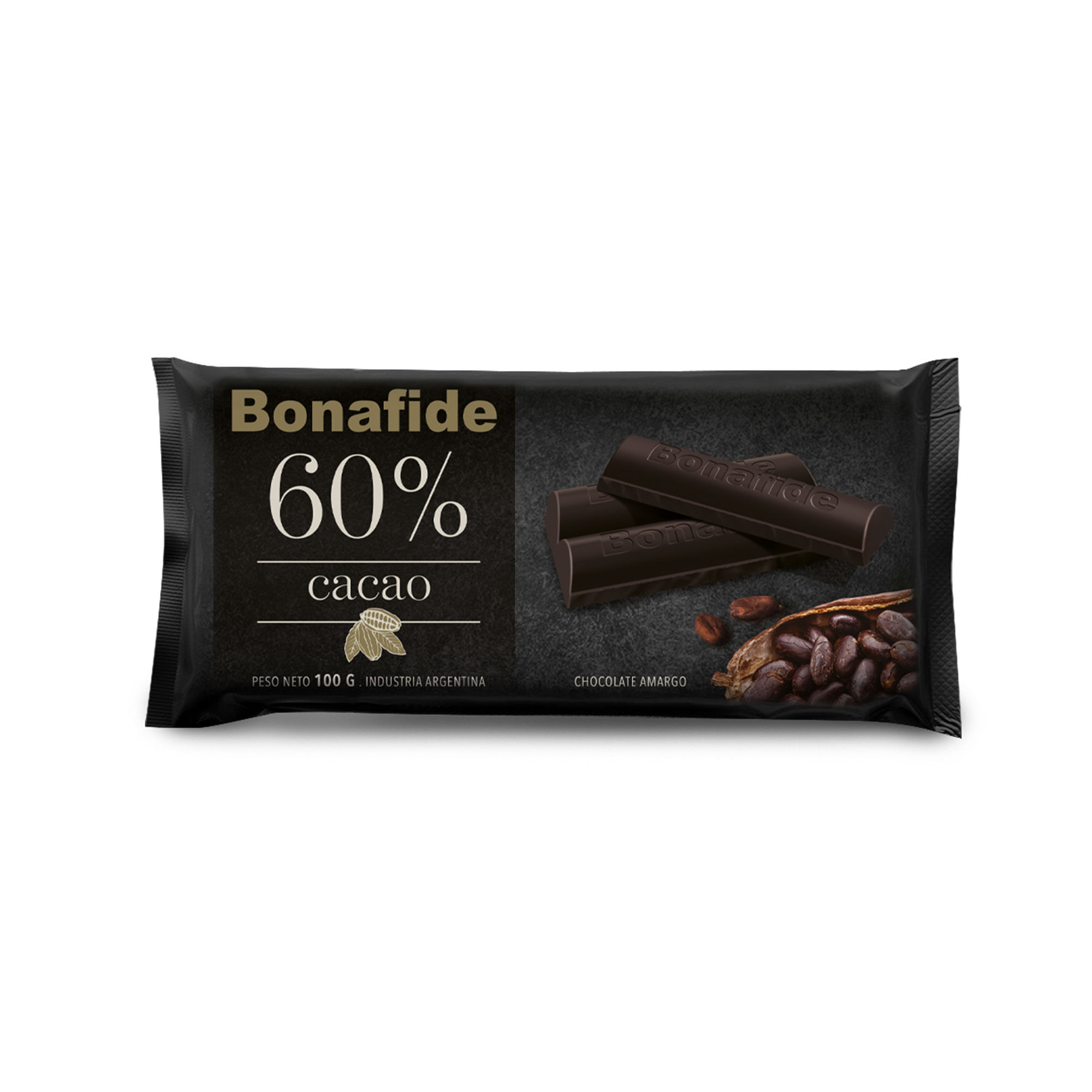 Tableta De Chocolate Bonafide 60% Cacao 100 G