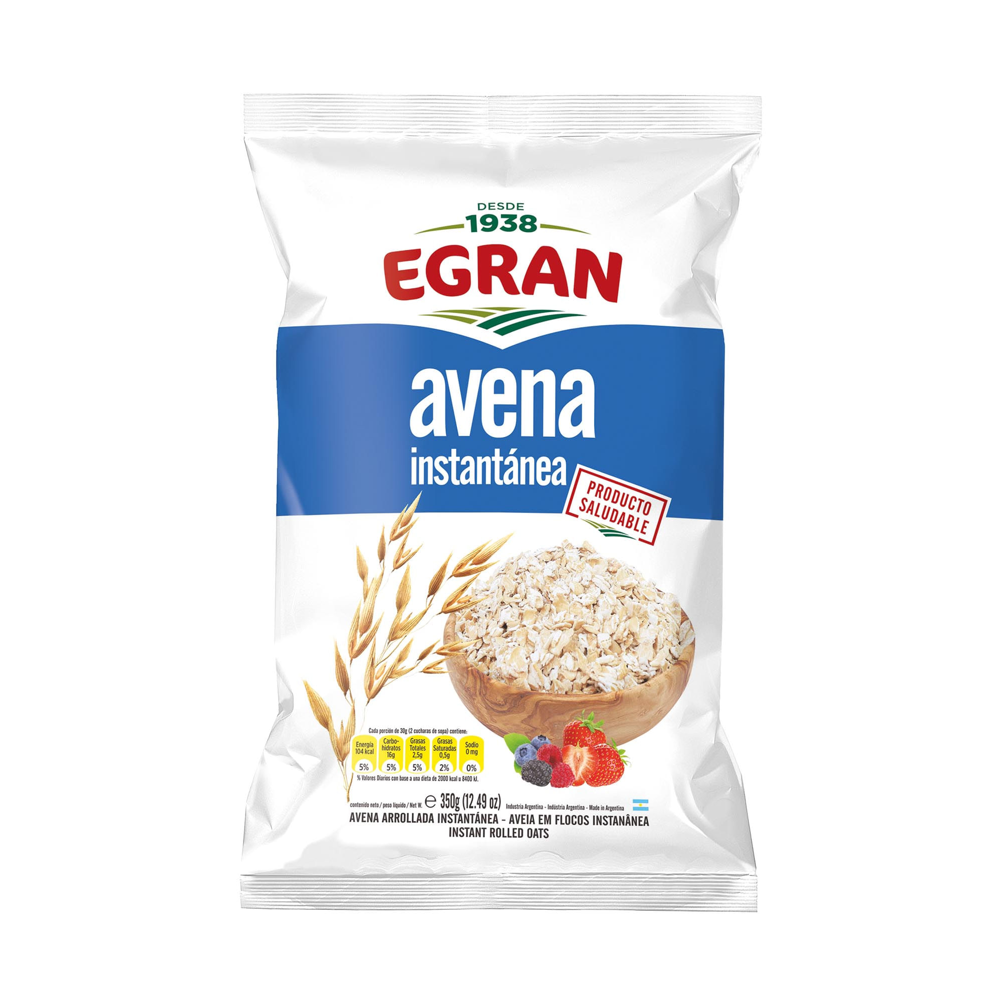 Avena instantanea Egran 350 g.