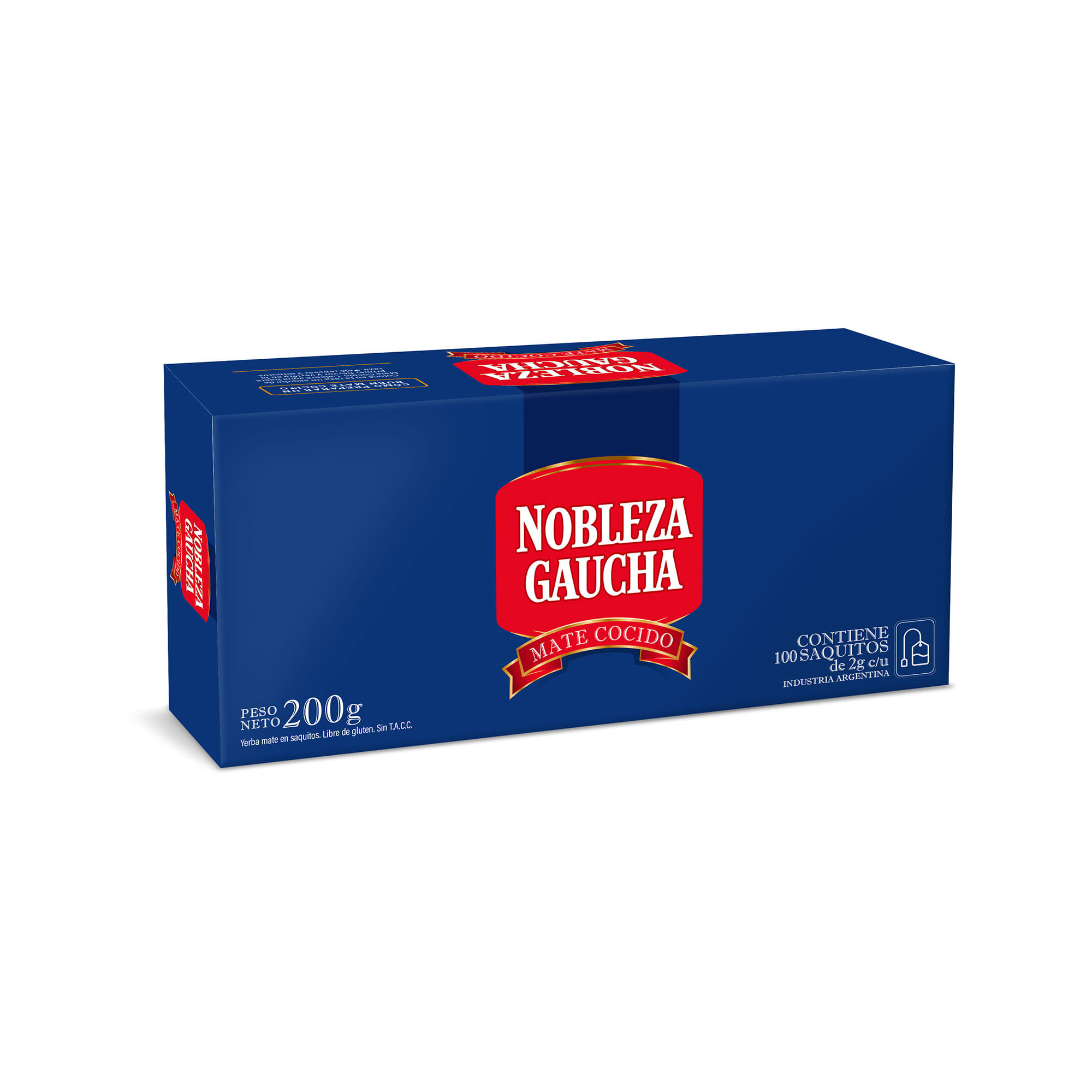 Mate cocido en saquitos Nobleza Gaucha x 100 uni