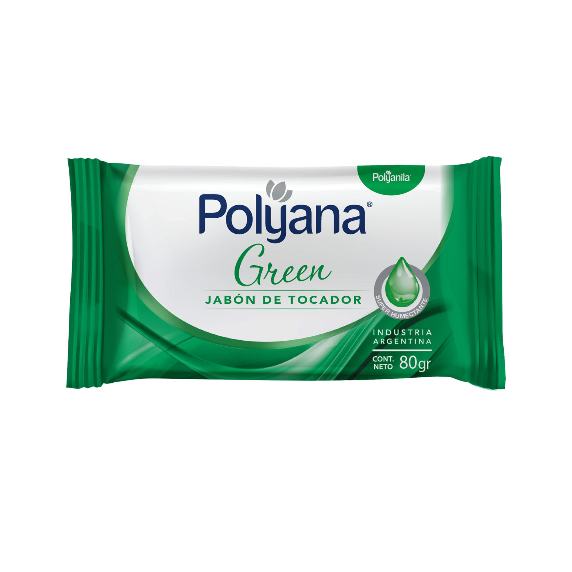 Jabon de tocador green Polyana 80 g.