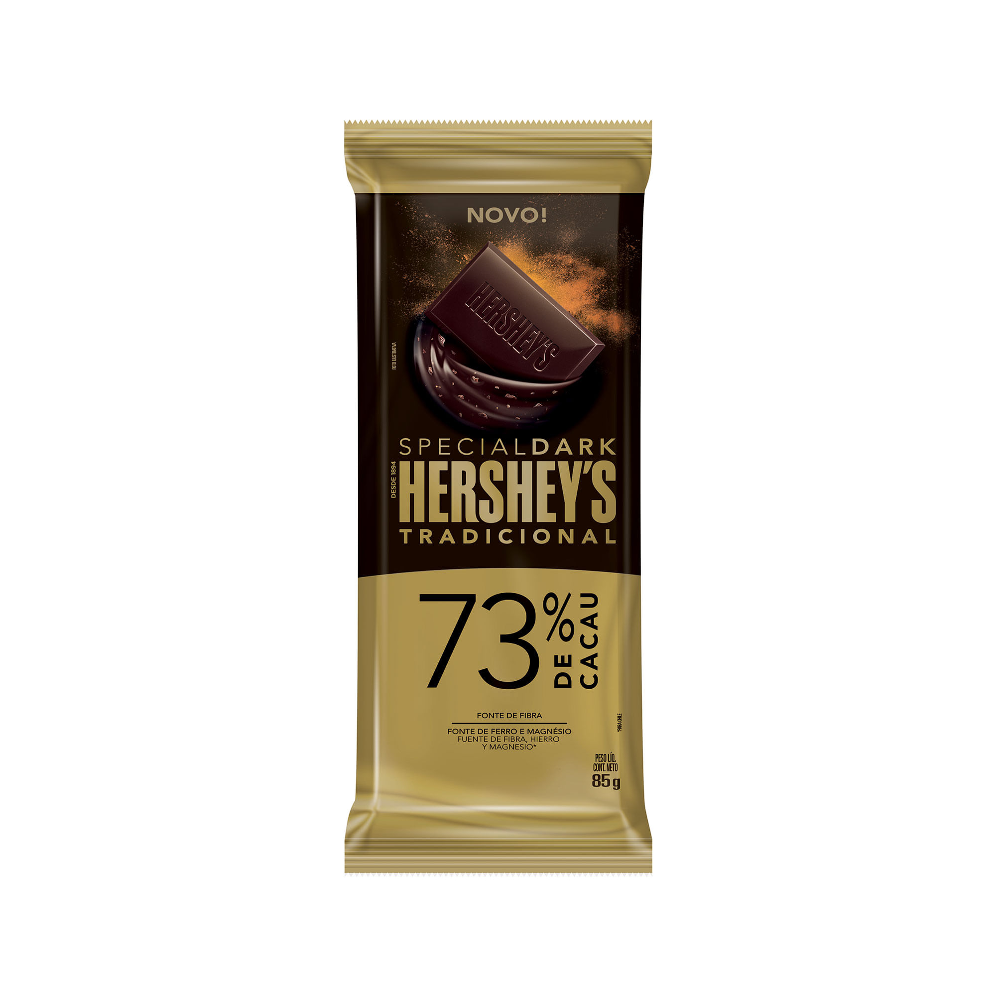 Tableta chocolate dark 73 Hersheys 85 g.