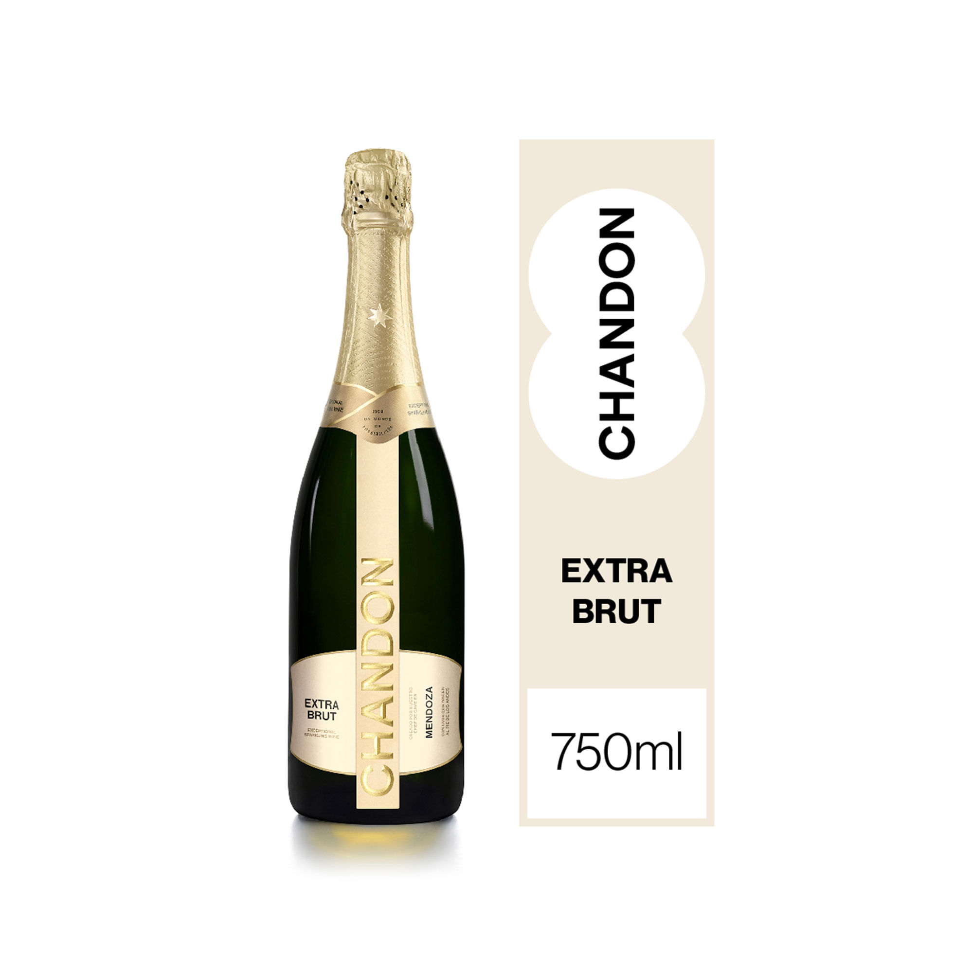 Espumante Chandon extra brut 750 ml.