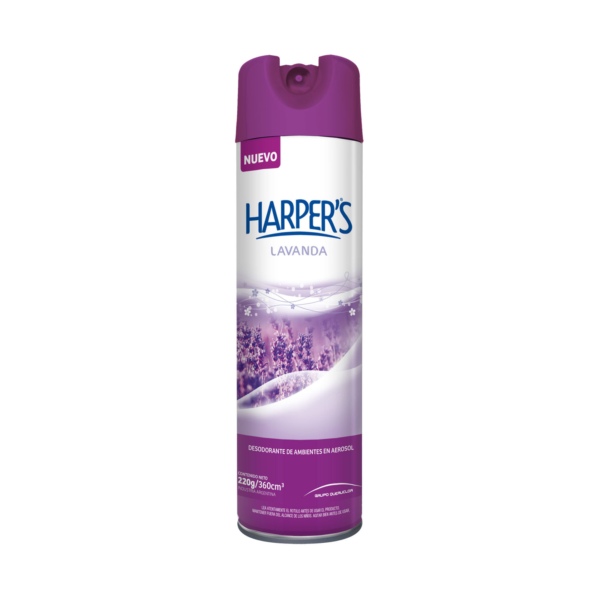 Desodorante ambiental lavanda Harpers aerosol 360 cc.