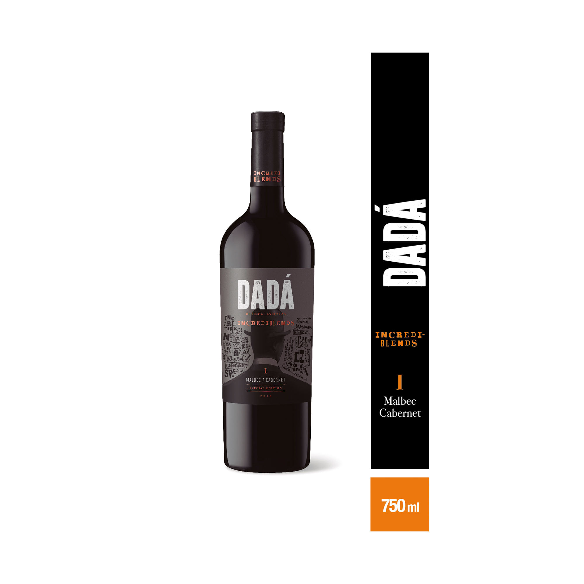 Vino tinto Cabernet Sauvignon Dadá Incrediblends I 750 ml