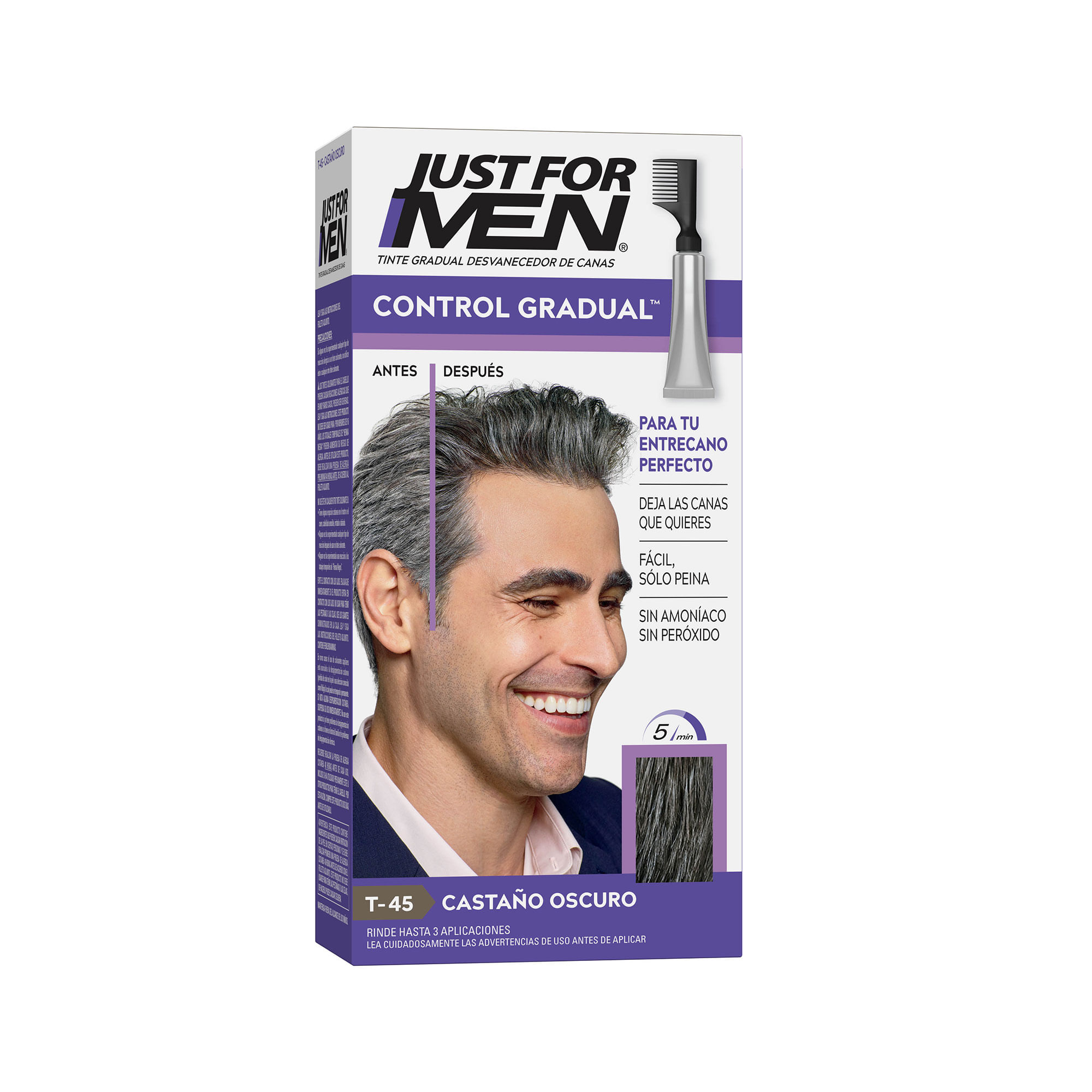 Coloración Just For Men control caída castaño 40 g.