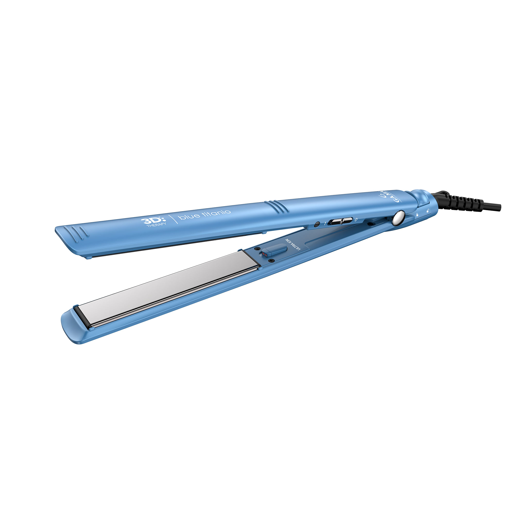Plancha de pelo GA.MA Elegance 3D Titanium celeste