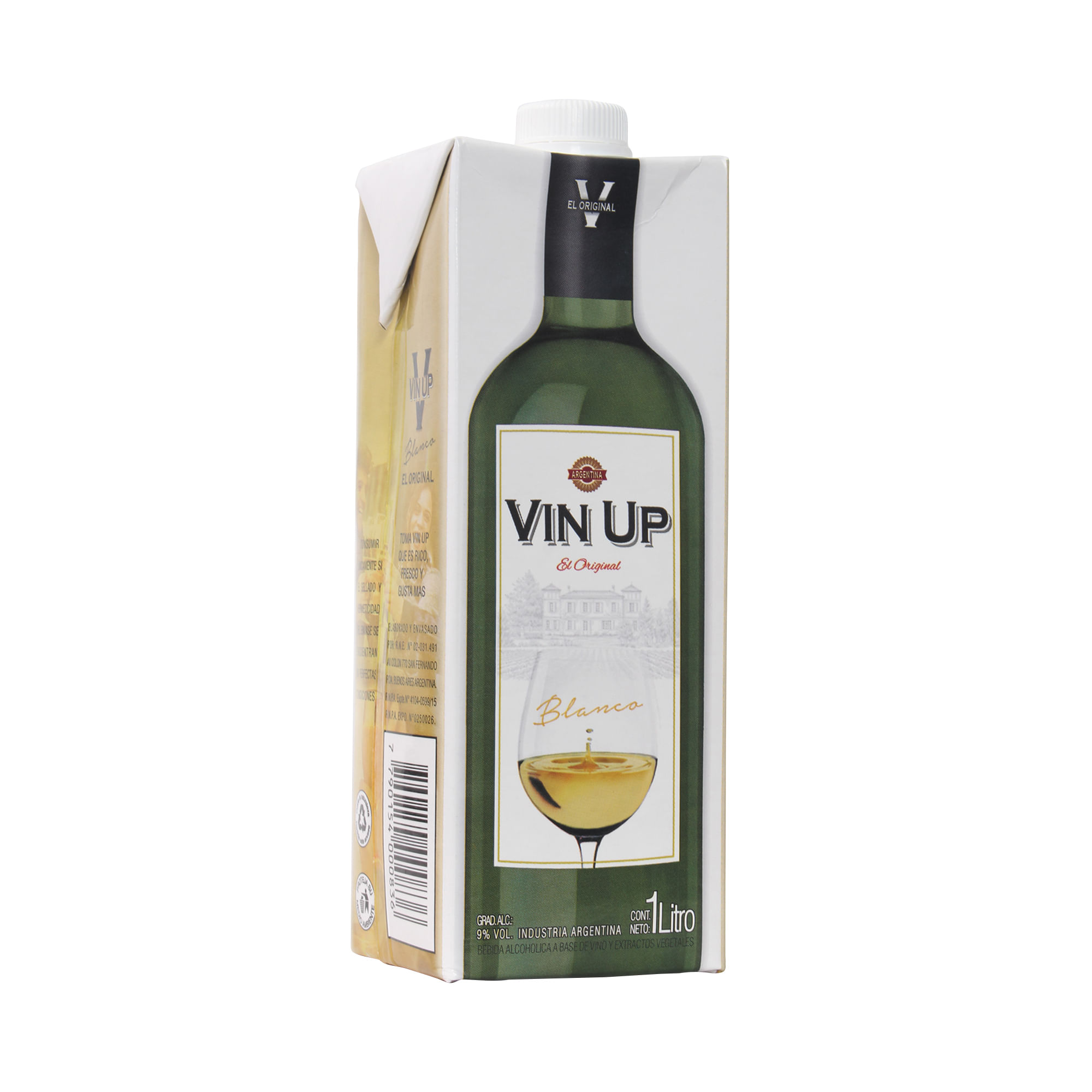 Vino blanco Vin UP tetra 1 lt
