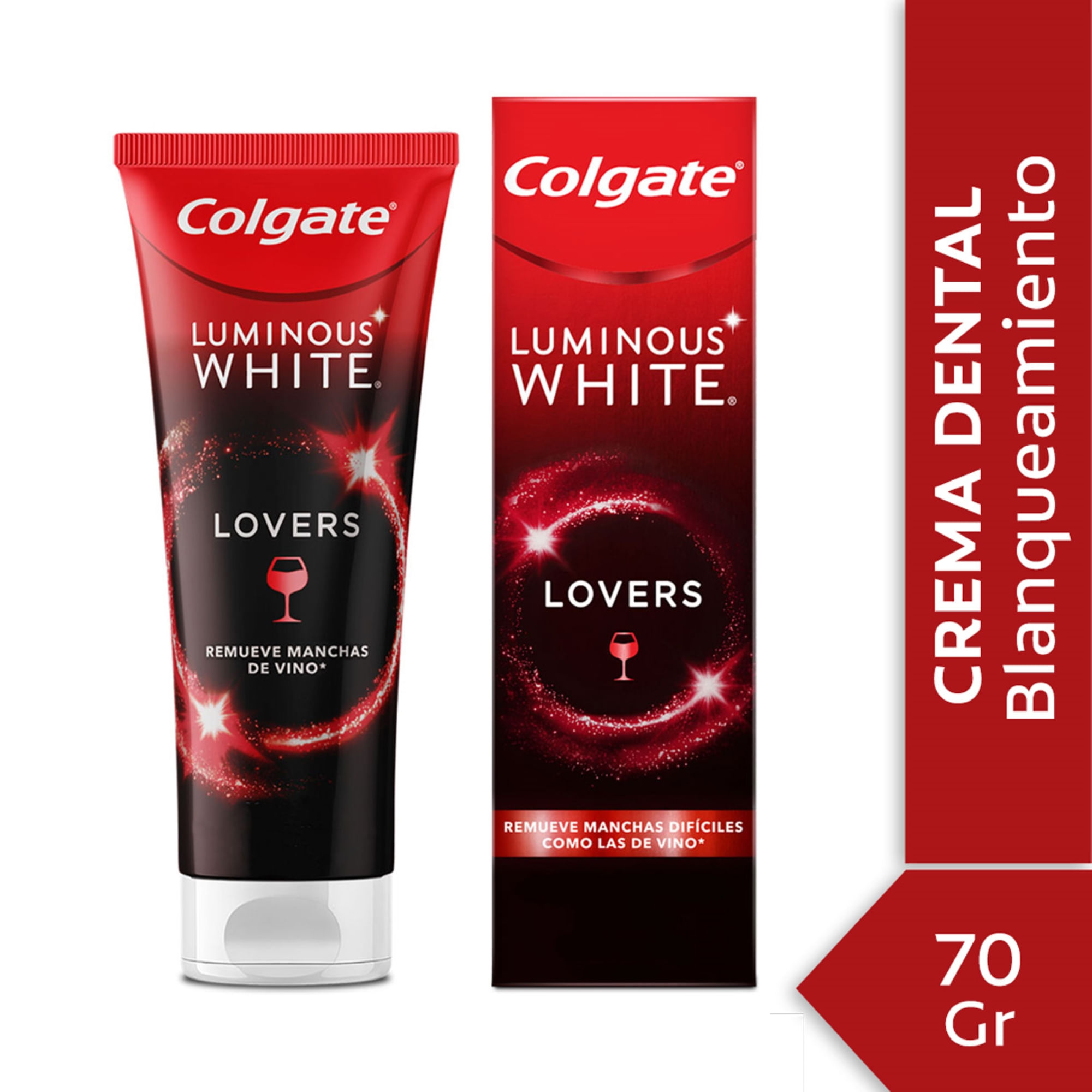 Pasta dental Colgate Luminous White Lovers Vino 70 g.
