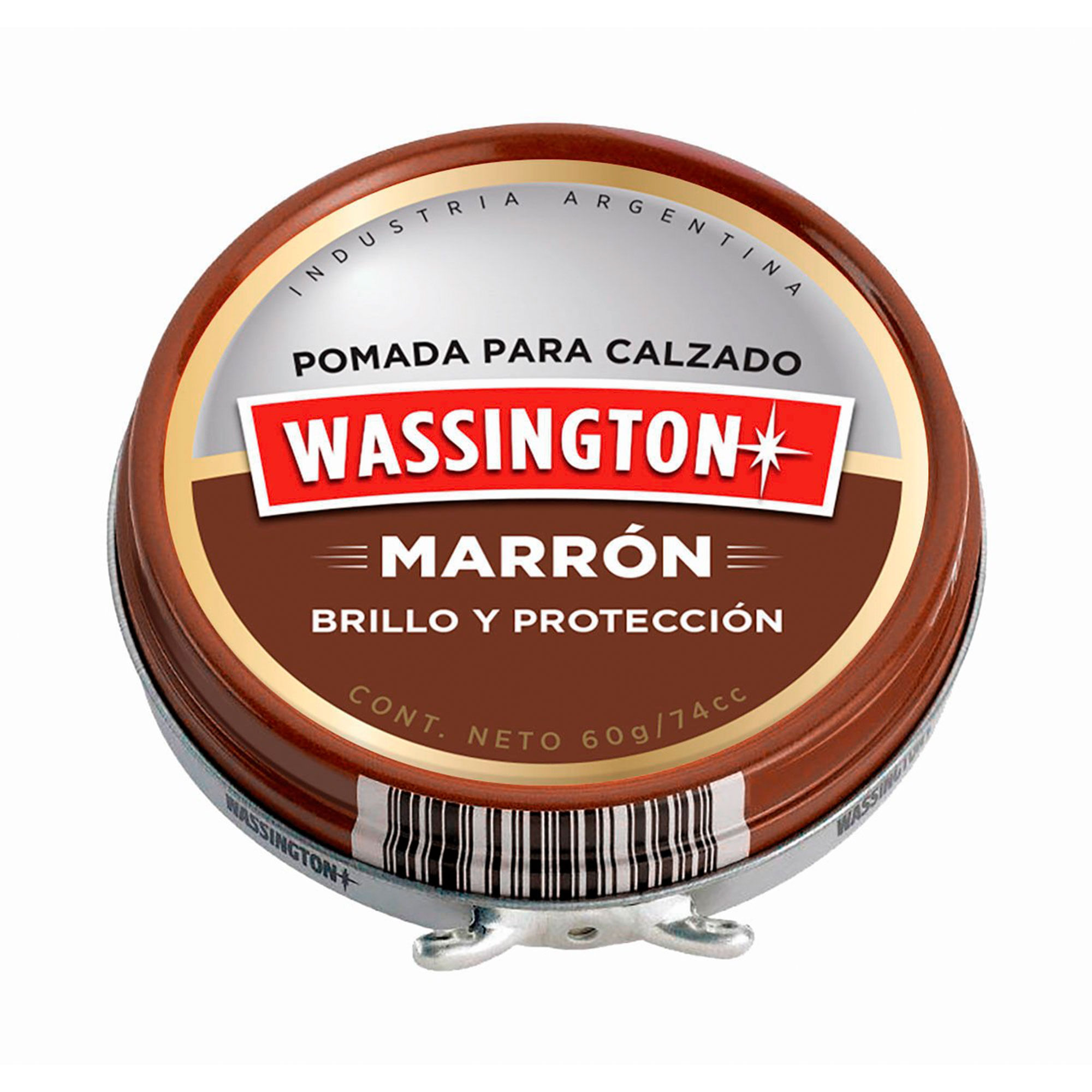 Pomada Wassington marrón lata 60 g.