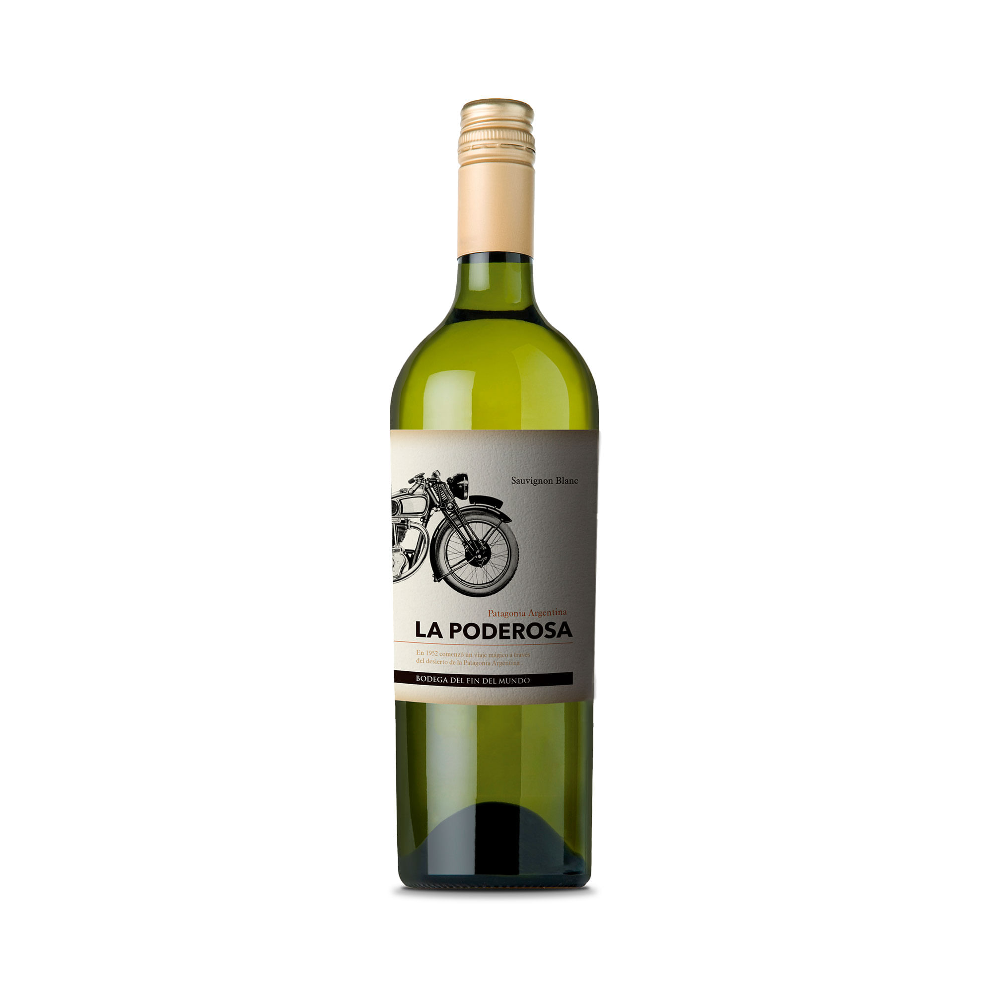 Vino blanco sauvignon blanc La Poderosa 750 cc.