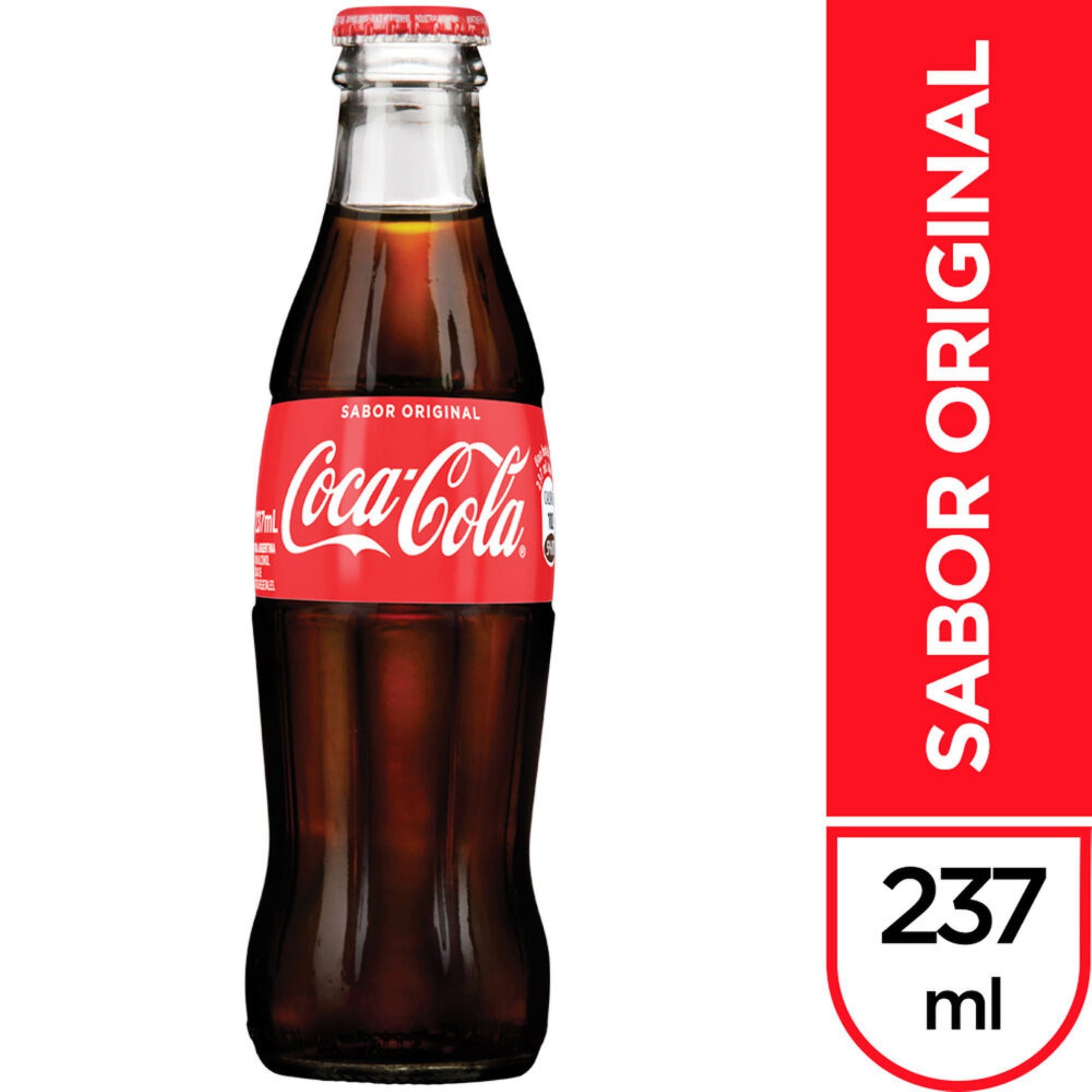 Gaseosa cola Coca Cola sabor original 237 ml