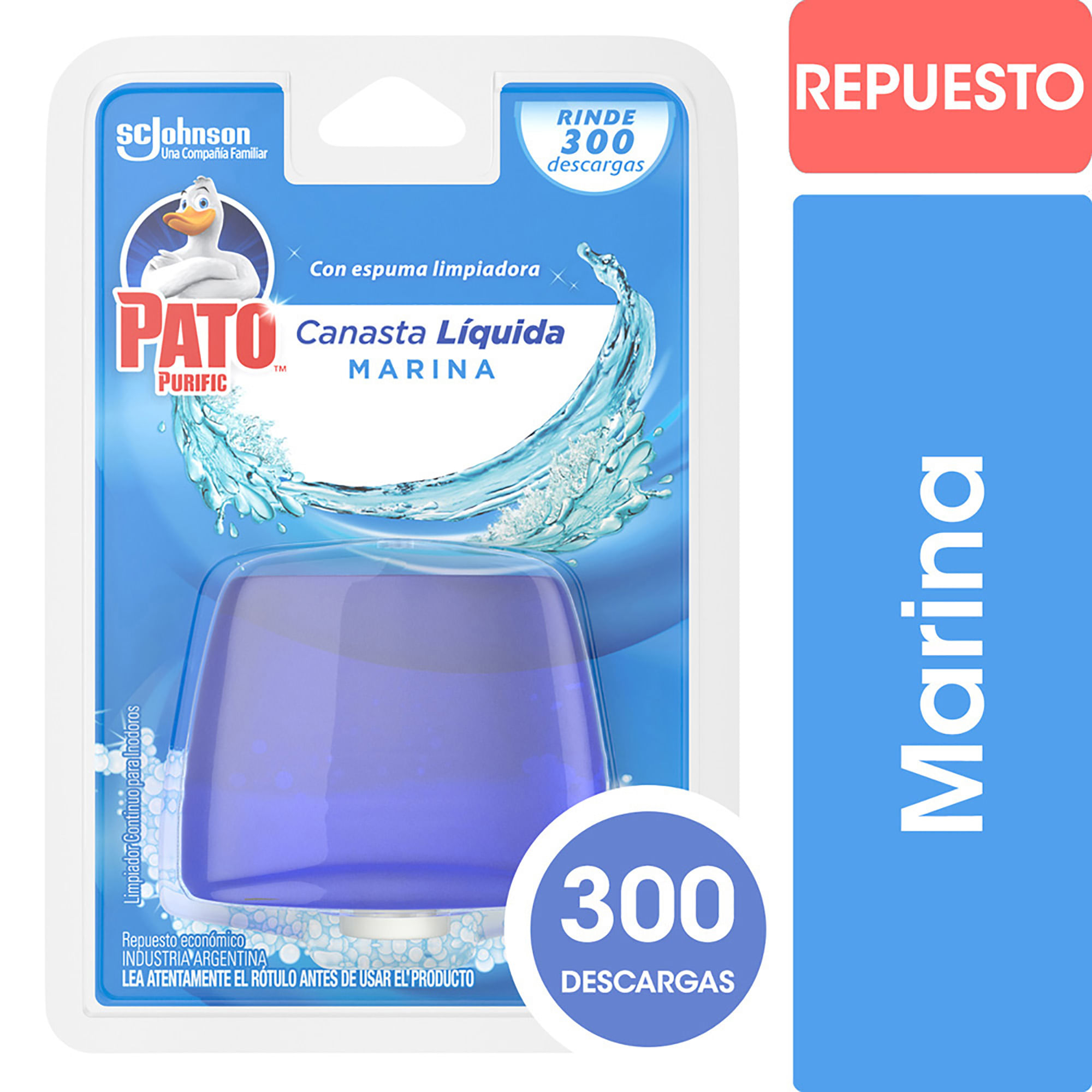Limpiador Inodoro Pato Canasta Liquida Marina 50 Ml