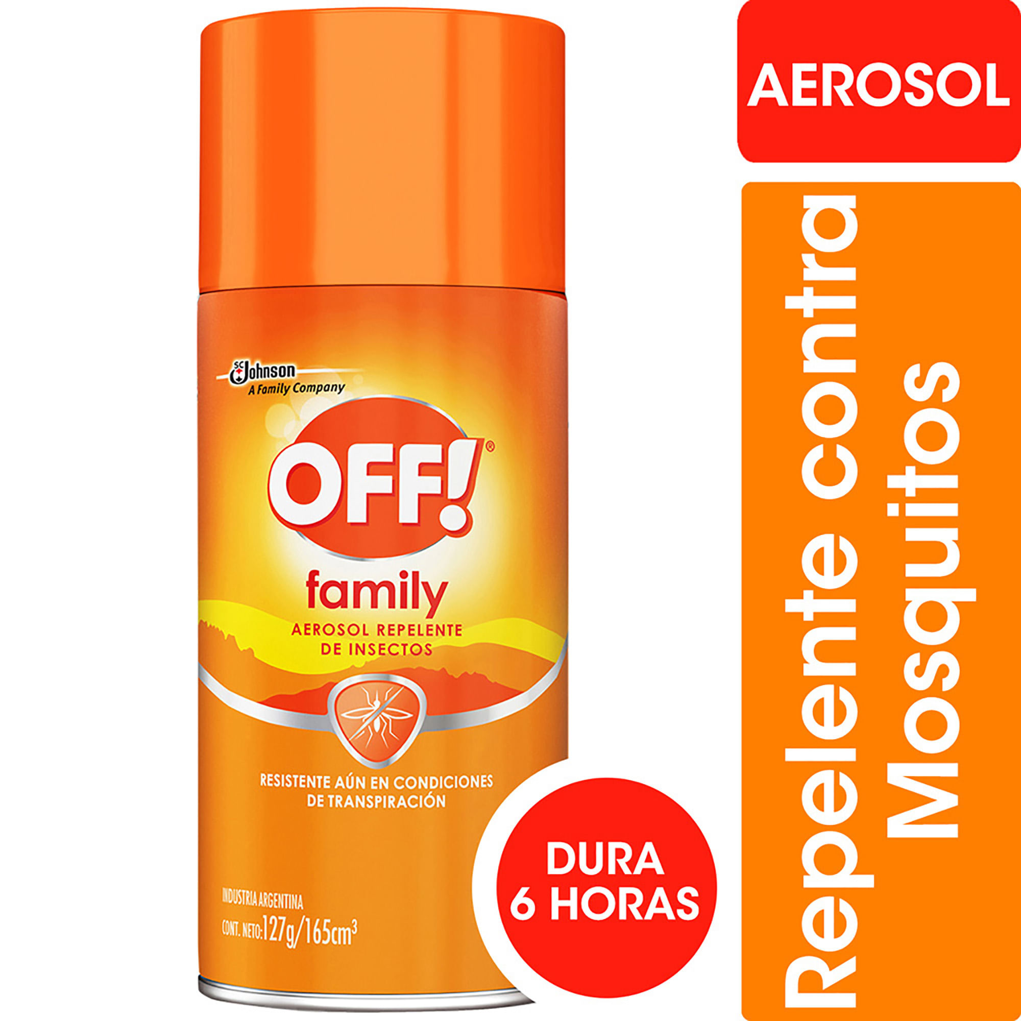 Repelente para mosquitos en aerosol Off! family 165 cc.