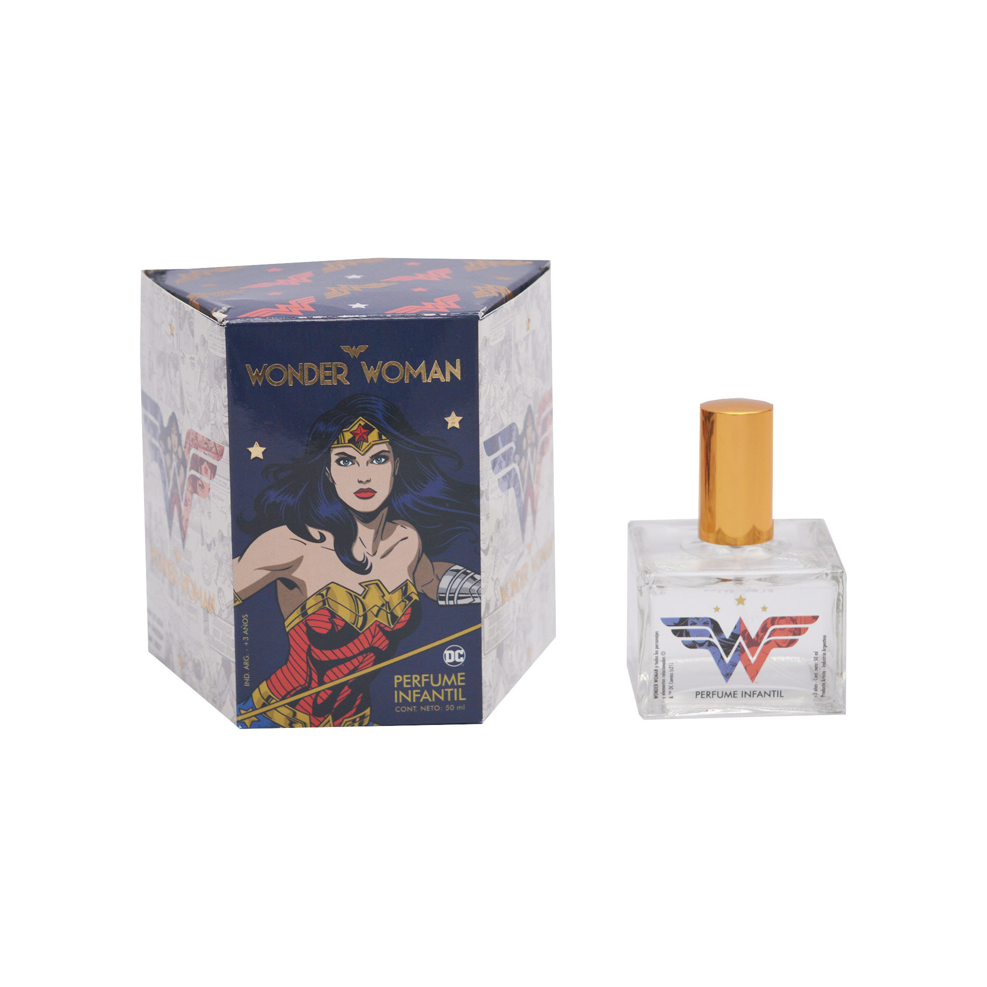 Perfume Disney + stickers de regalo mujer maravilla 50 cc.