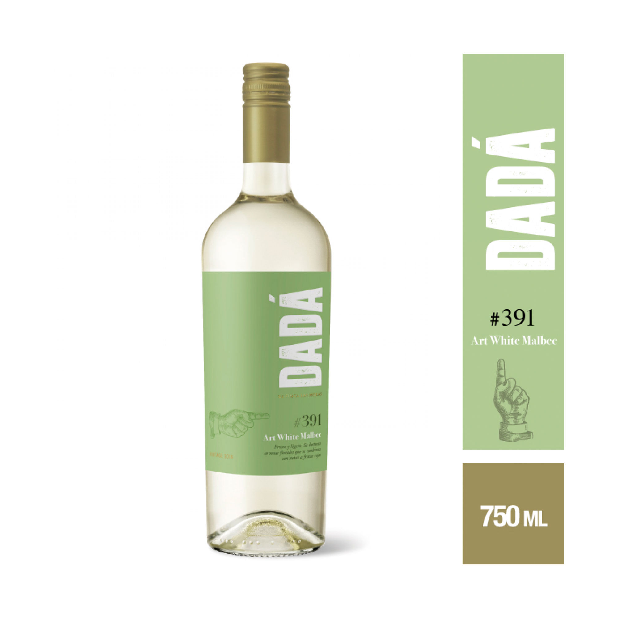 Vino blanco Malbec Dadá 750 ml
