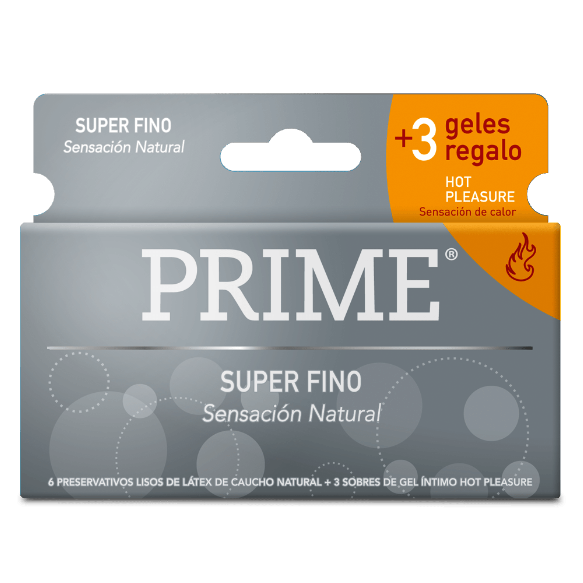Preservativo Prime Super Fino 6un + Geles