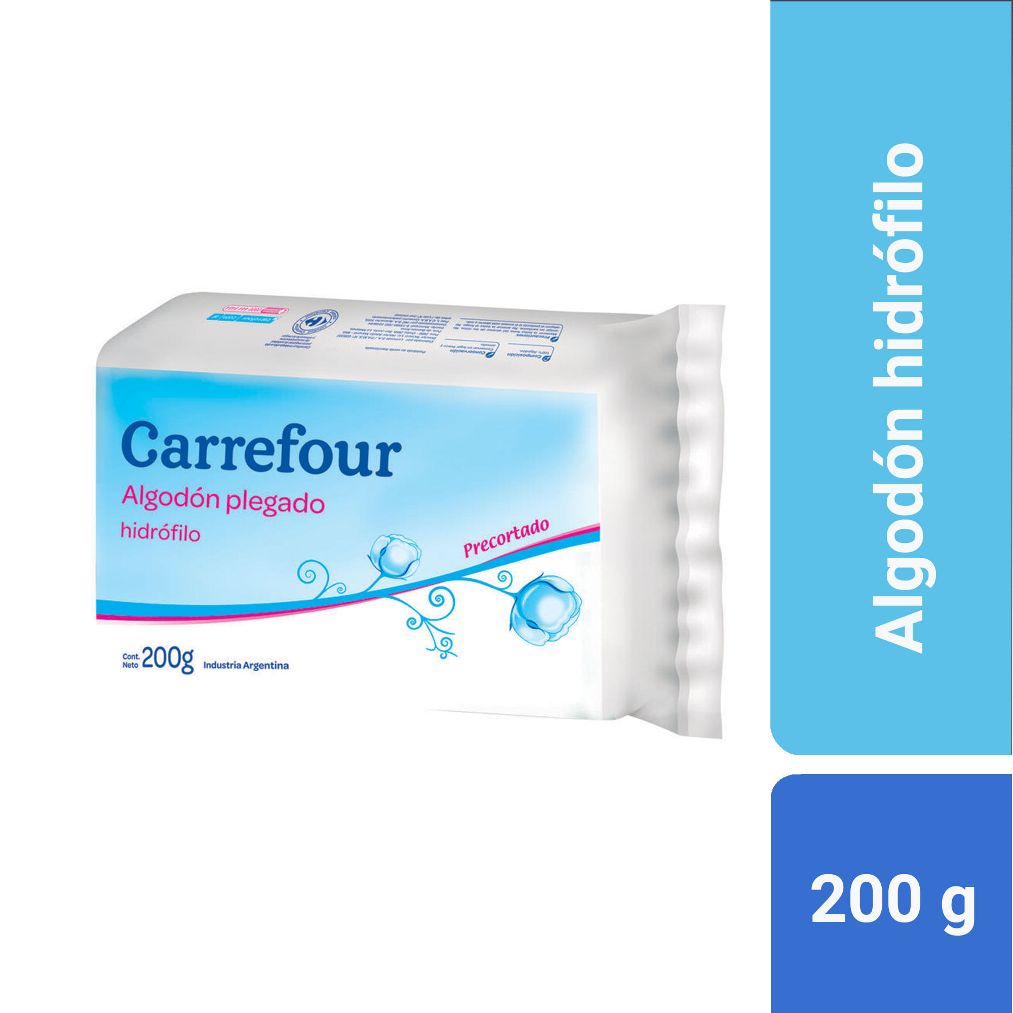 Algodón Carrefour plegado 200 g.