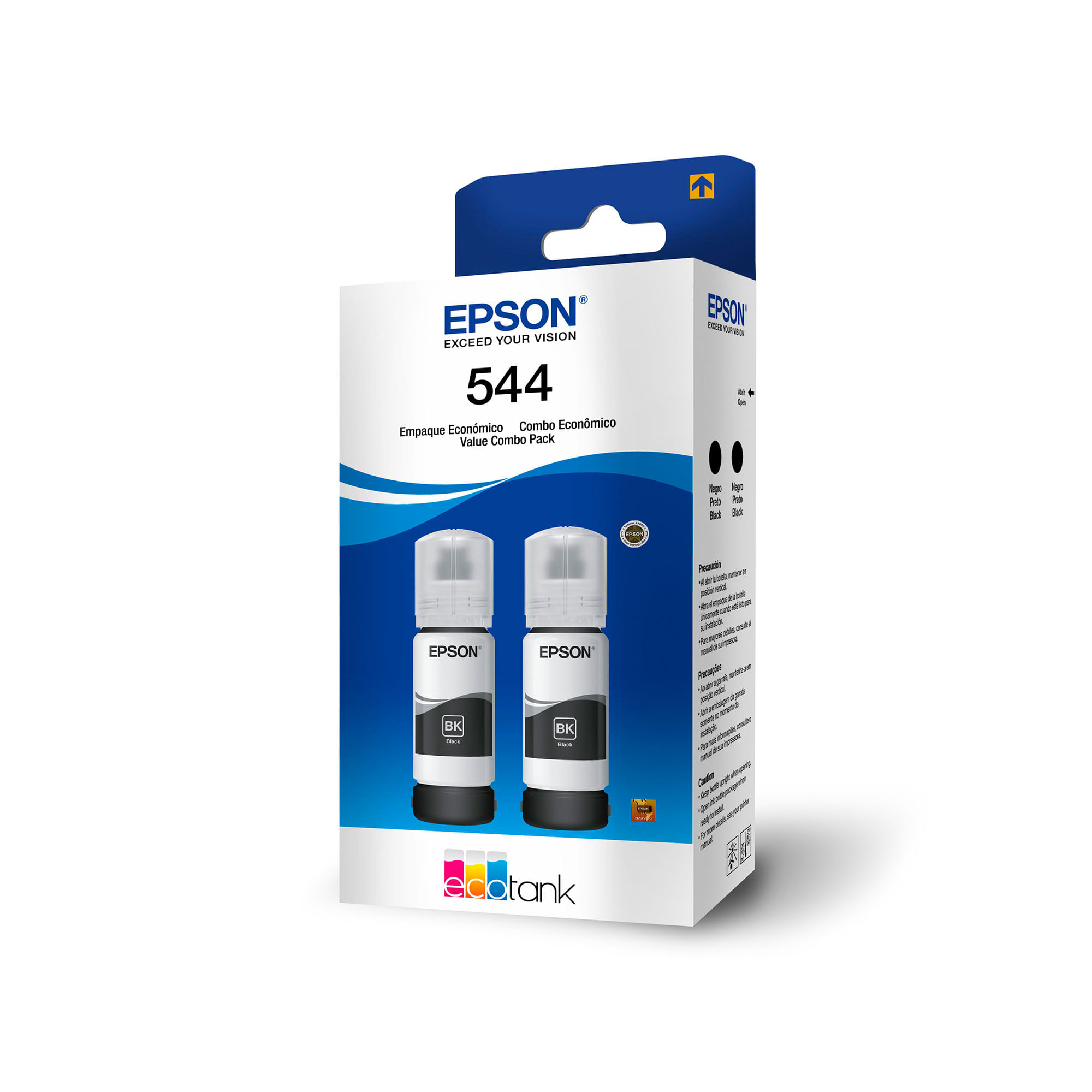 Botella Tinta Epson T544120-2p Pack X 2 Uni Negro.