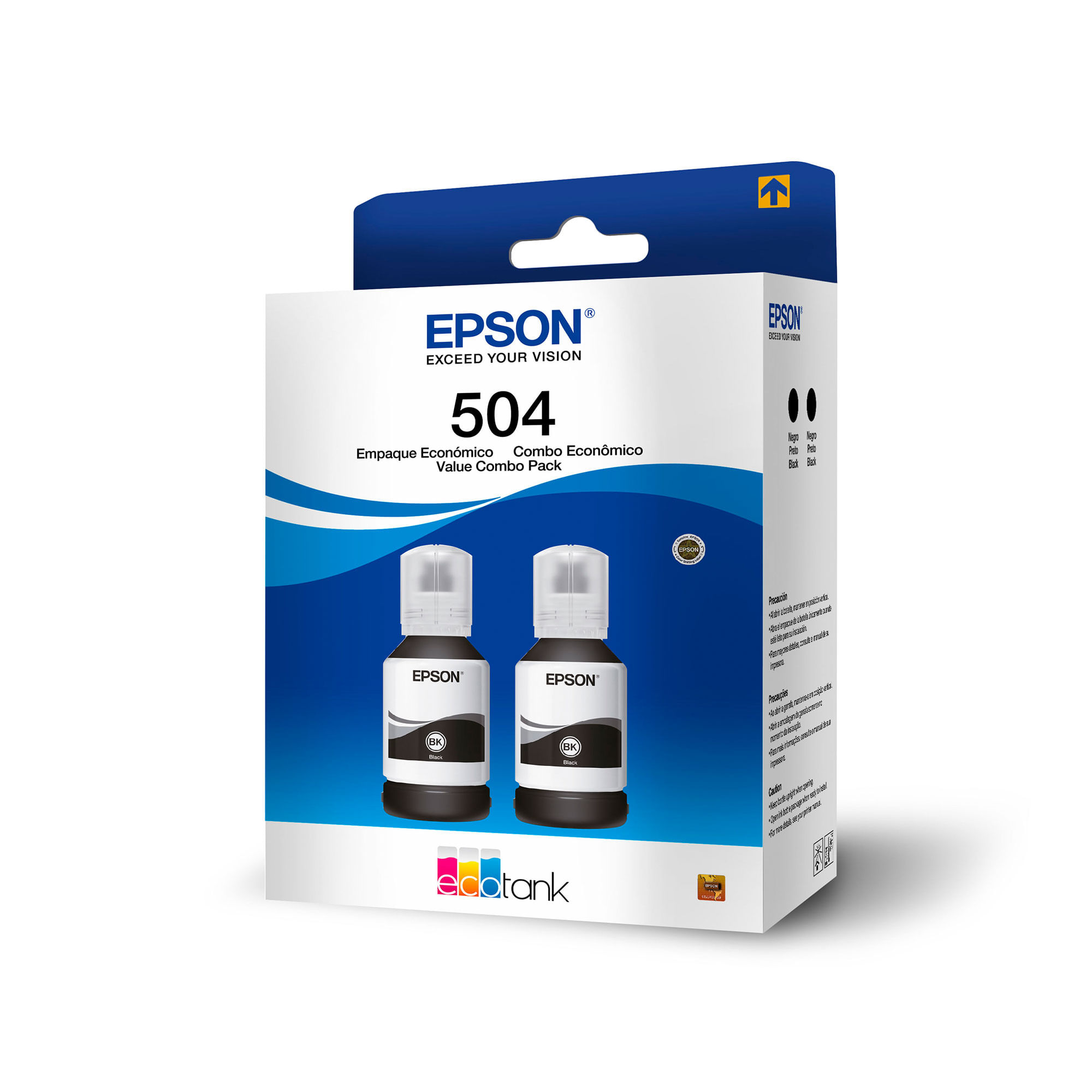 Botella Tinta Epson T504120-2p Pack X 2 Uni Negro