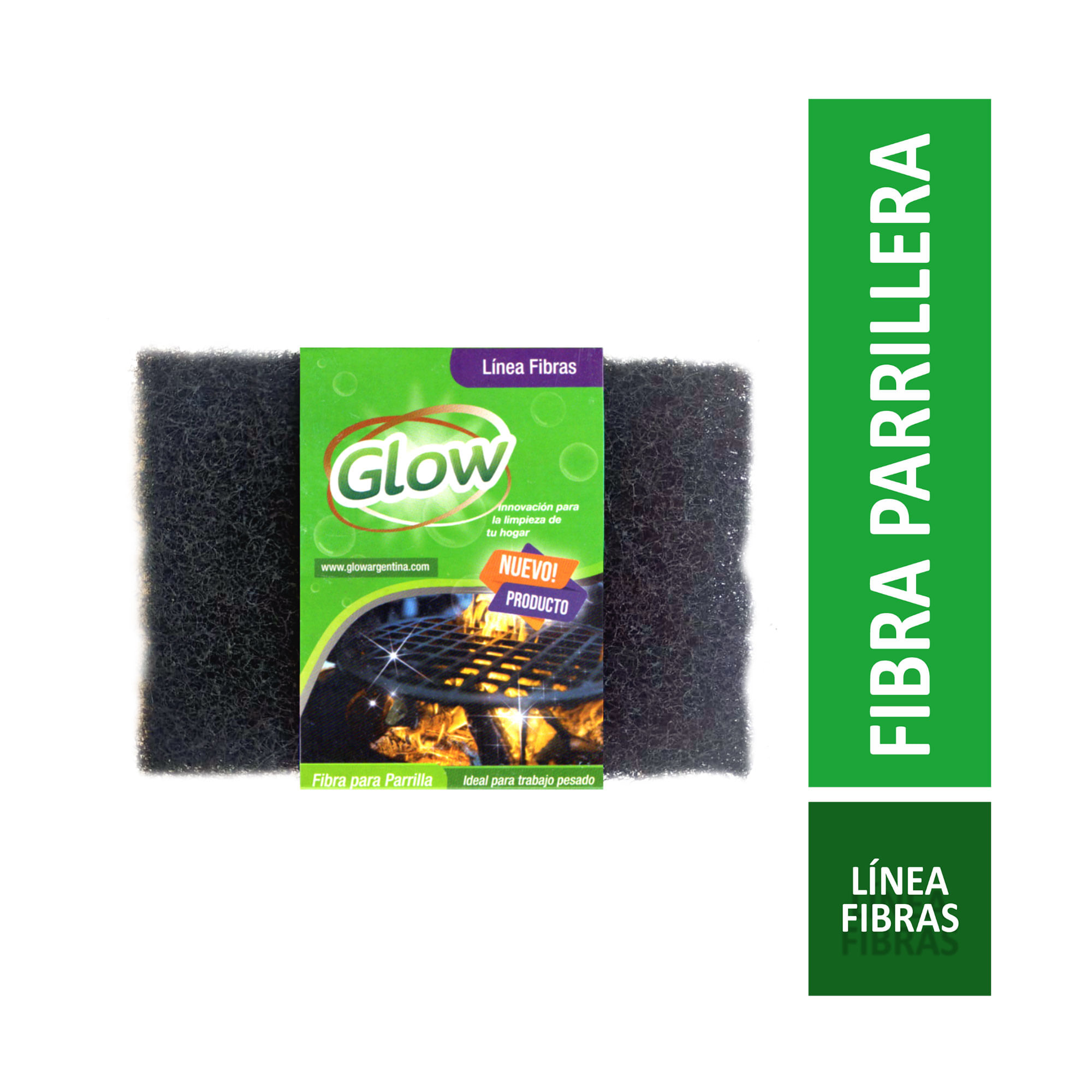Esponja  Fibra Parrillera  Glow 1un