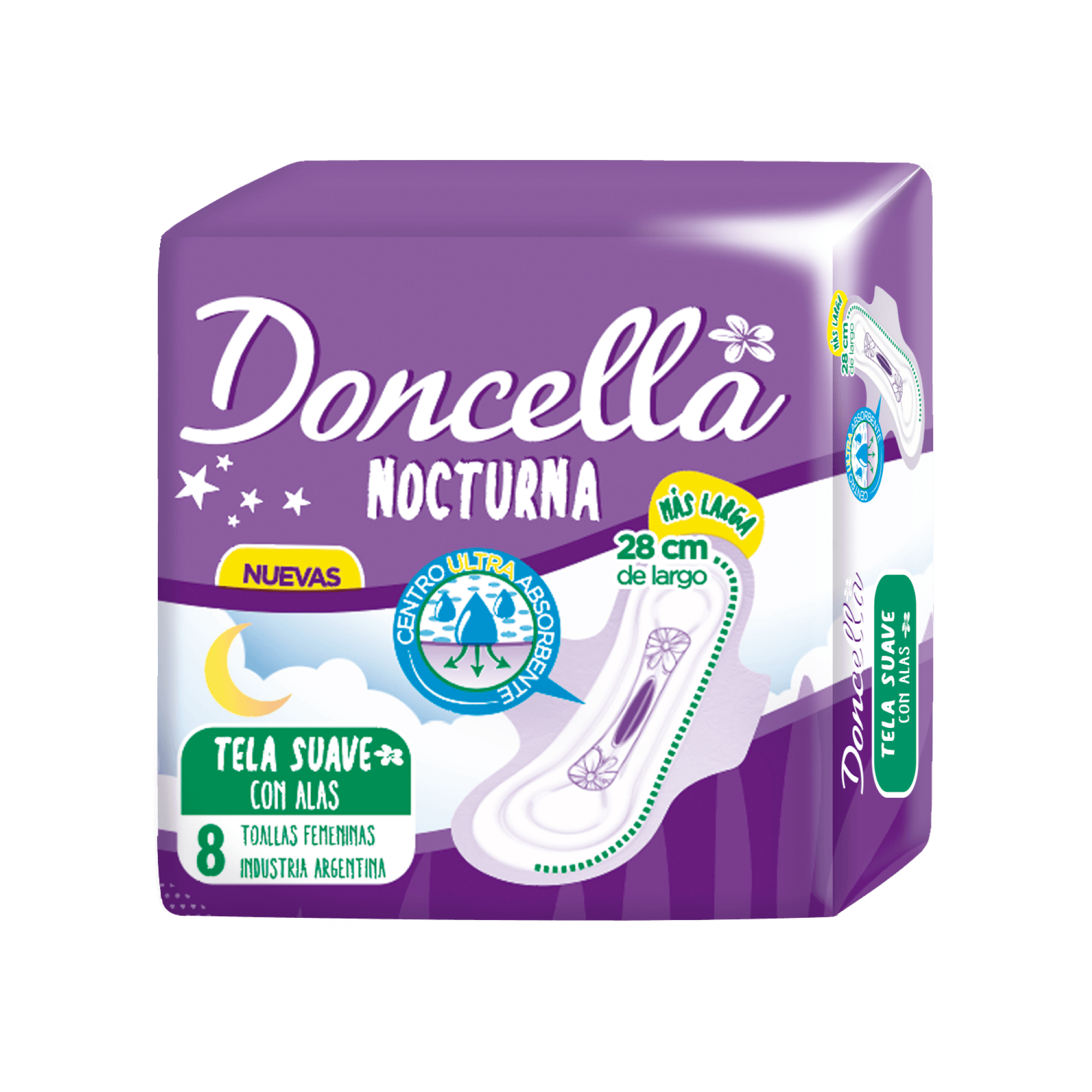 Toallas Femeninas Doncella Nocturnas Con Alas 8u
