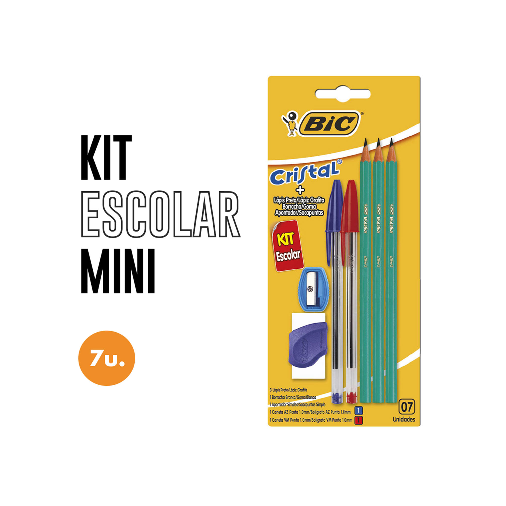 Kit escolar Bic x 7 piezas