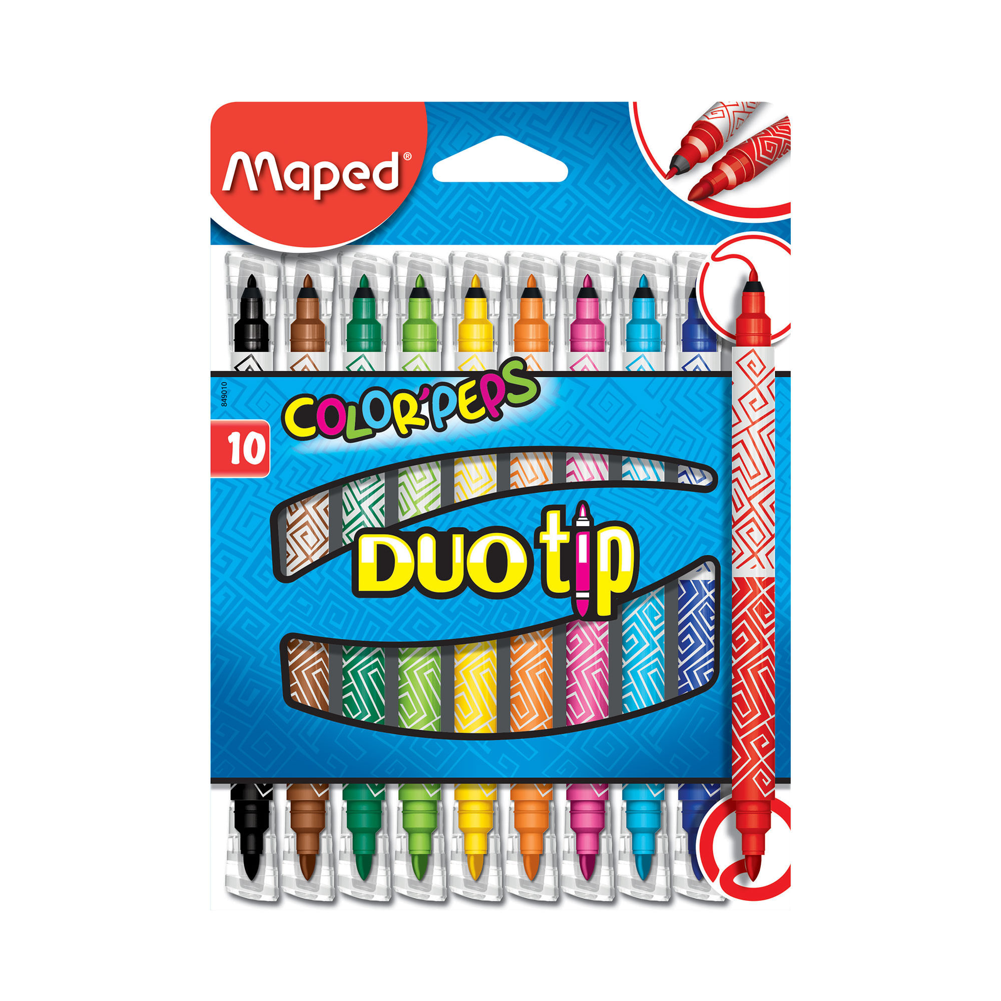 Marcadores Maped colorpeps doble punta x 10 uni